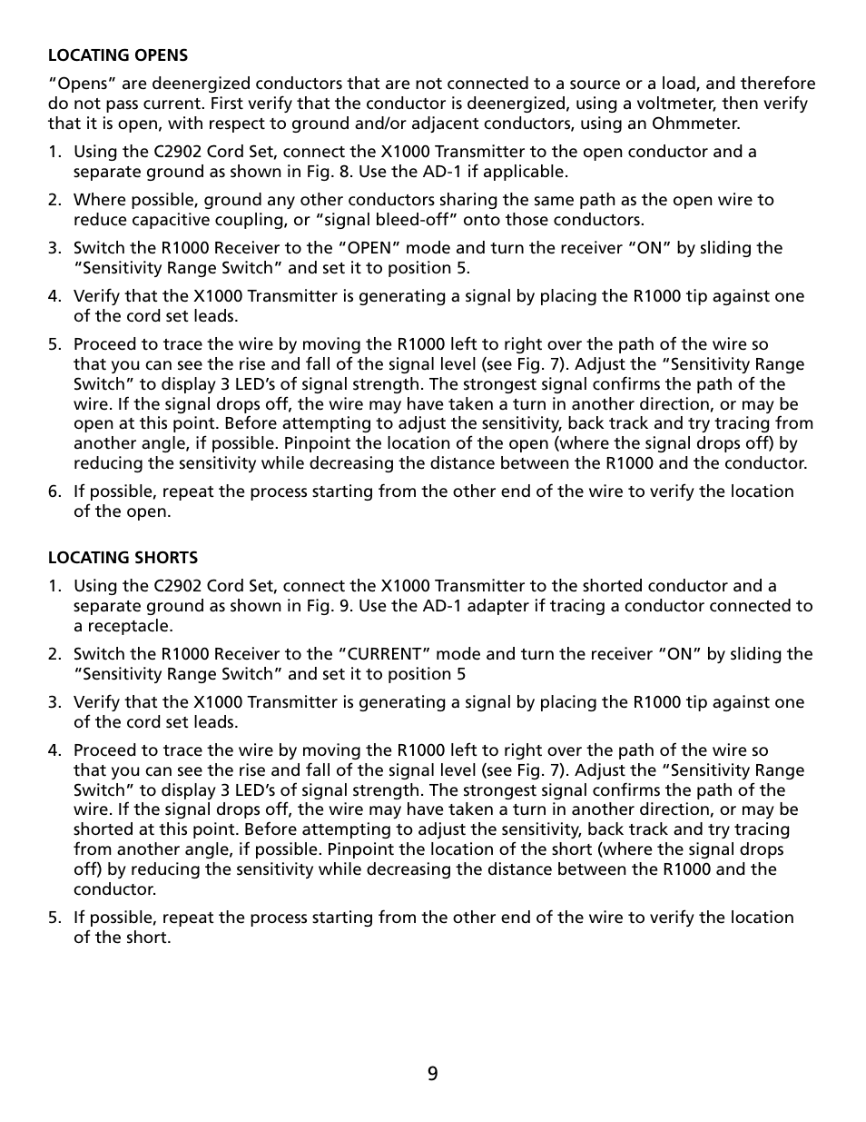 Amprobe AT-1000 Advanced-Wire-Tracer User Manual | Page 10 / 16