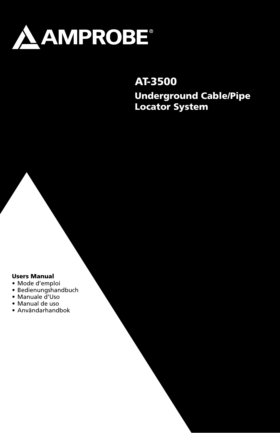 Amprobe AT-3500 Underground-Wire-Pipe-Locator User Manual | 88 pages