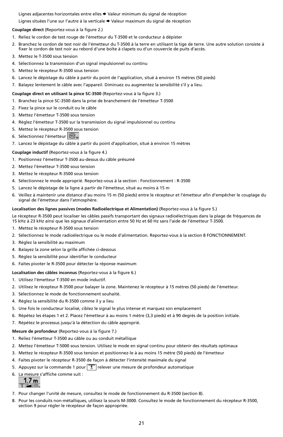 Amprobe AT-3500 Underground-Wire-Pipe-Locator User Manual | Page 23 / 88