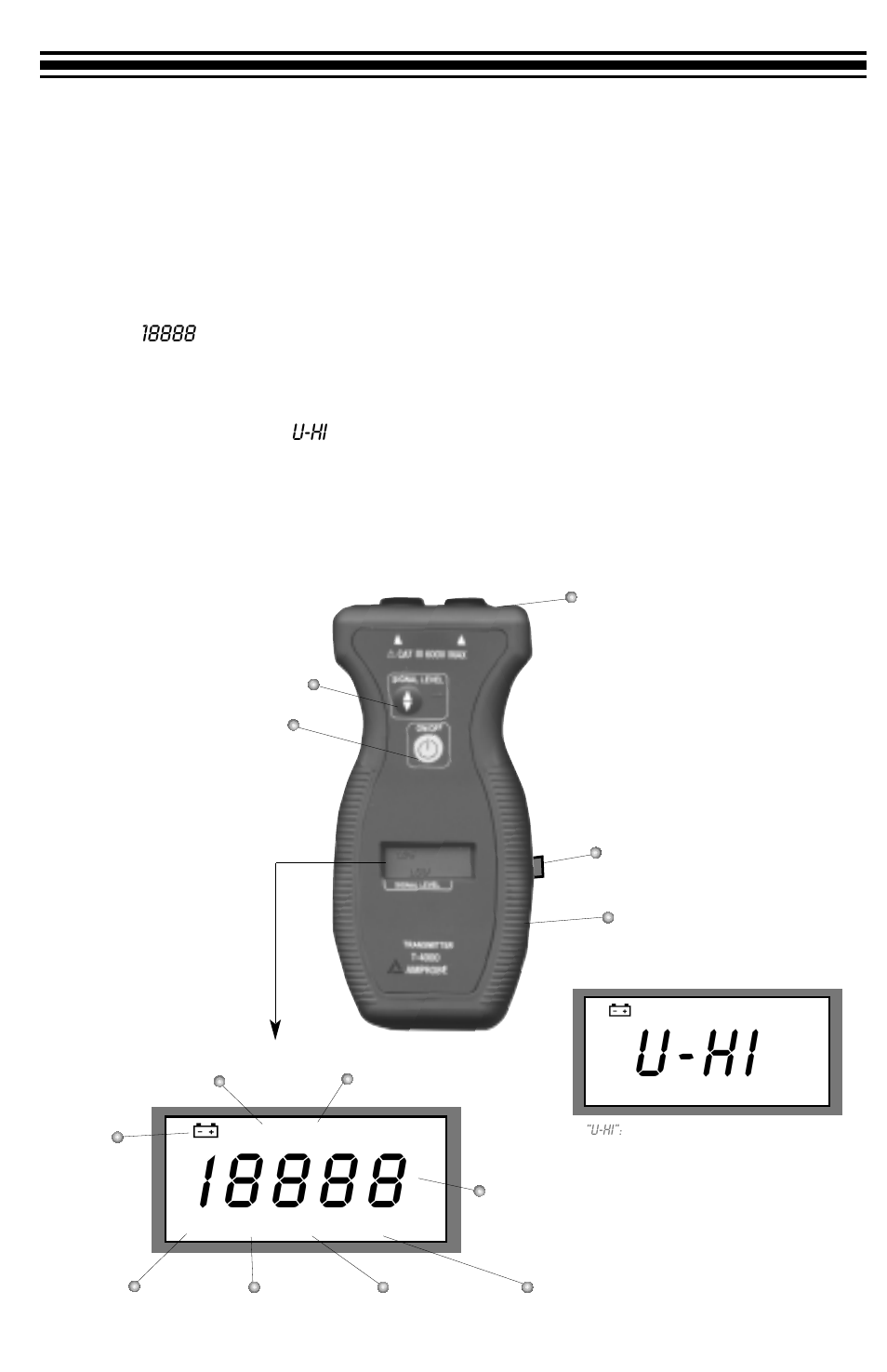 U-hi | Amprobe AT-4000 Advanced-Wire-Tracer User Manual | Page 11 / 24