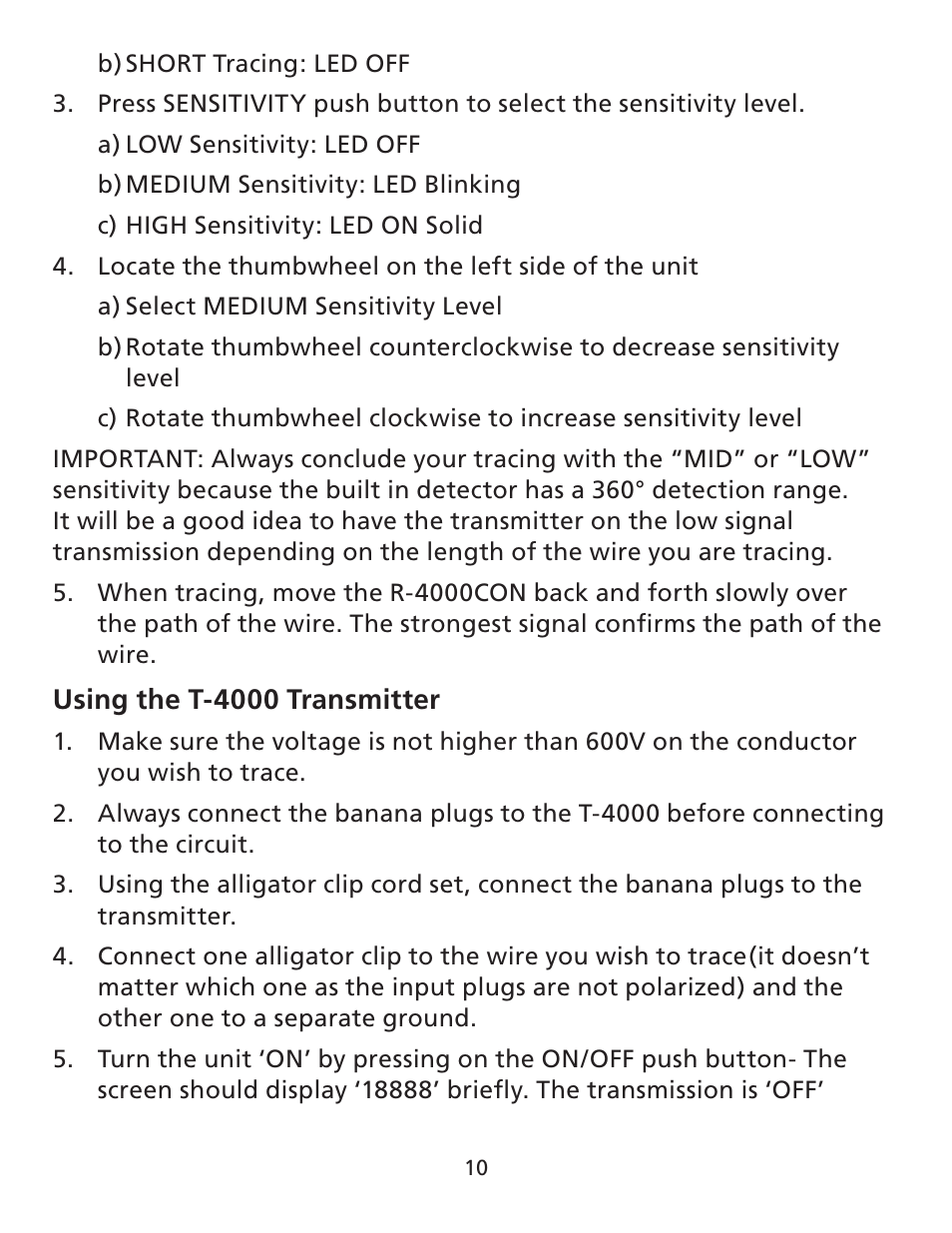 Amprobe AT-4000 Series Advanced-Wire-Tracer User Manual | Page 11 / 31