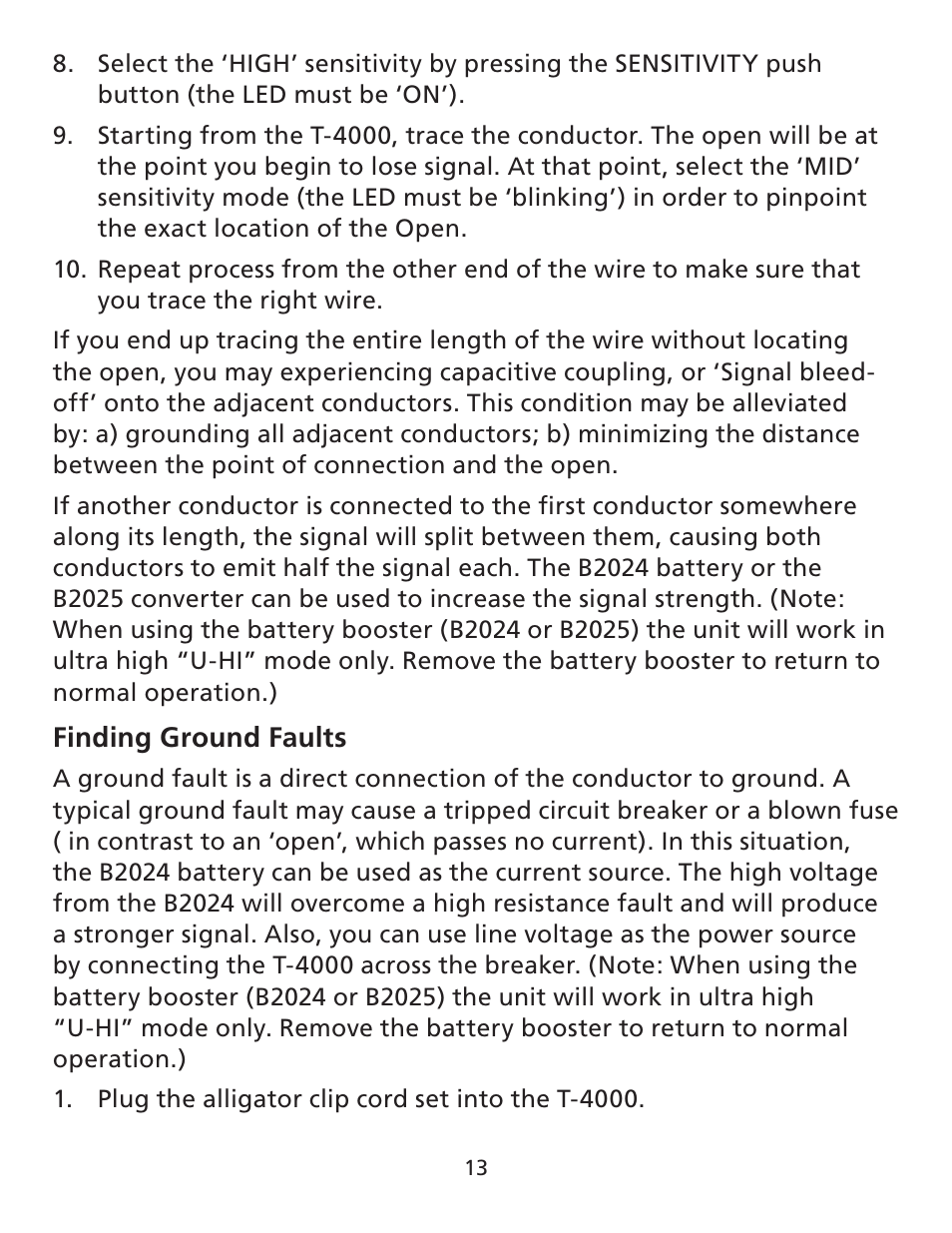 Amprobe AT-4000 Series Advanced-Wire-Tracer User Manual | Page 14 / 31