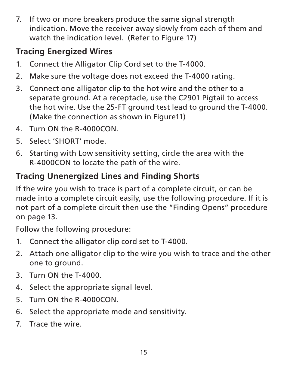 Amprobe AT-4000 Series Advanced-Wire-Tracer User Manual | Page 16 / 31