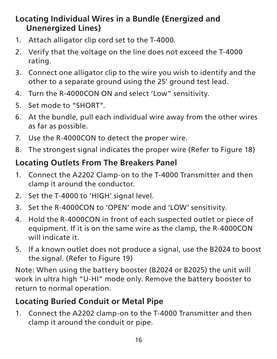 Amprobe AT-4000 Series Advanced-Wire-Tracer User Manual | Page 17 / 31