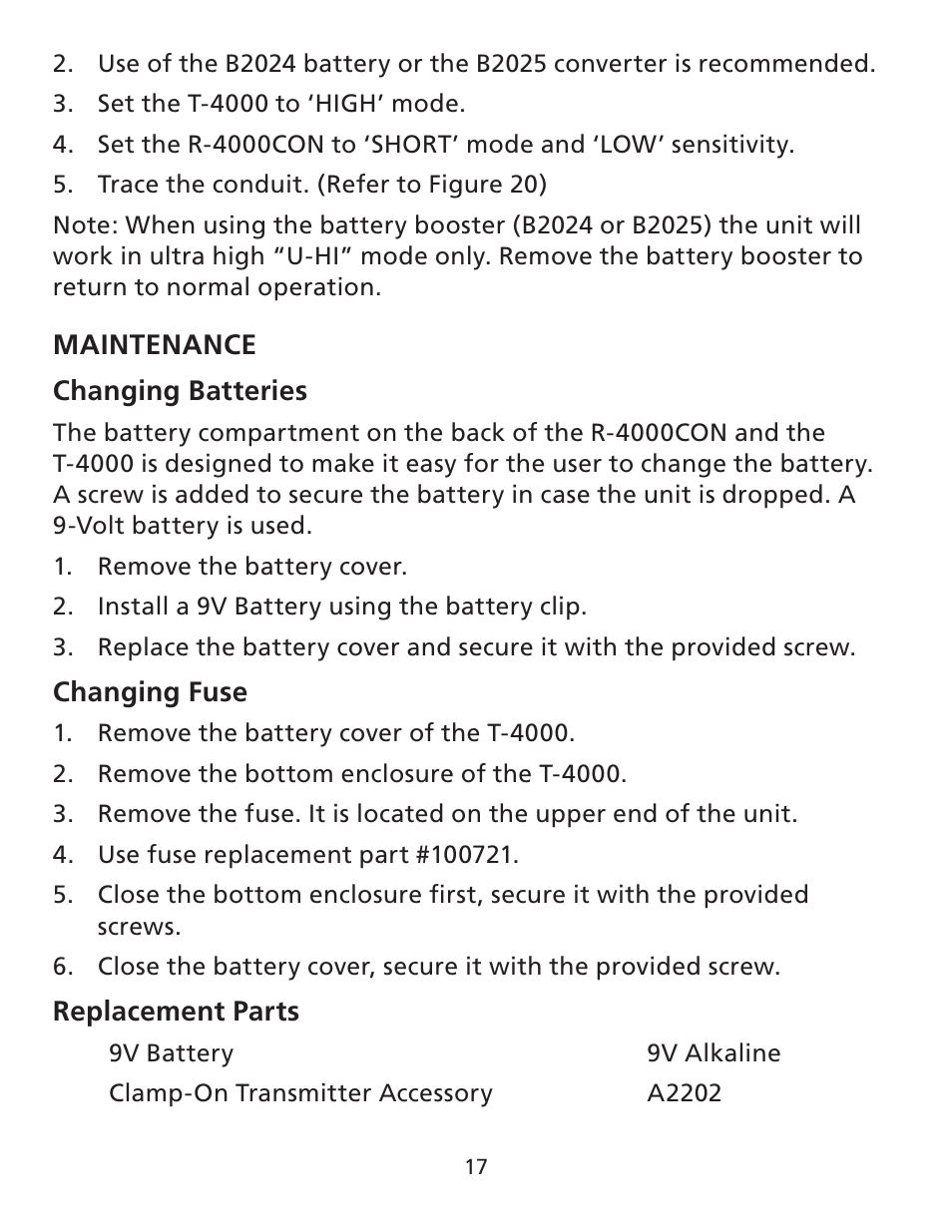 Amprobe AT-4000 Series Advanced-Wire-Tracer User Manual | Page 18 / 31