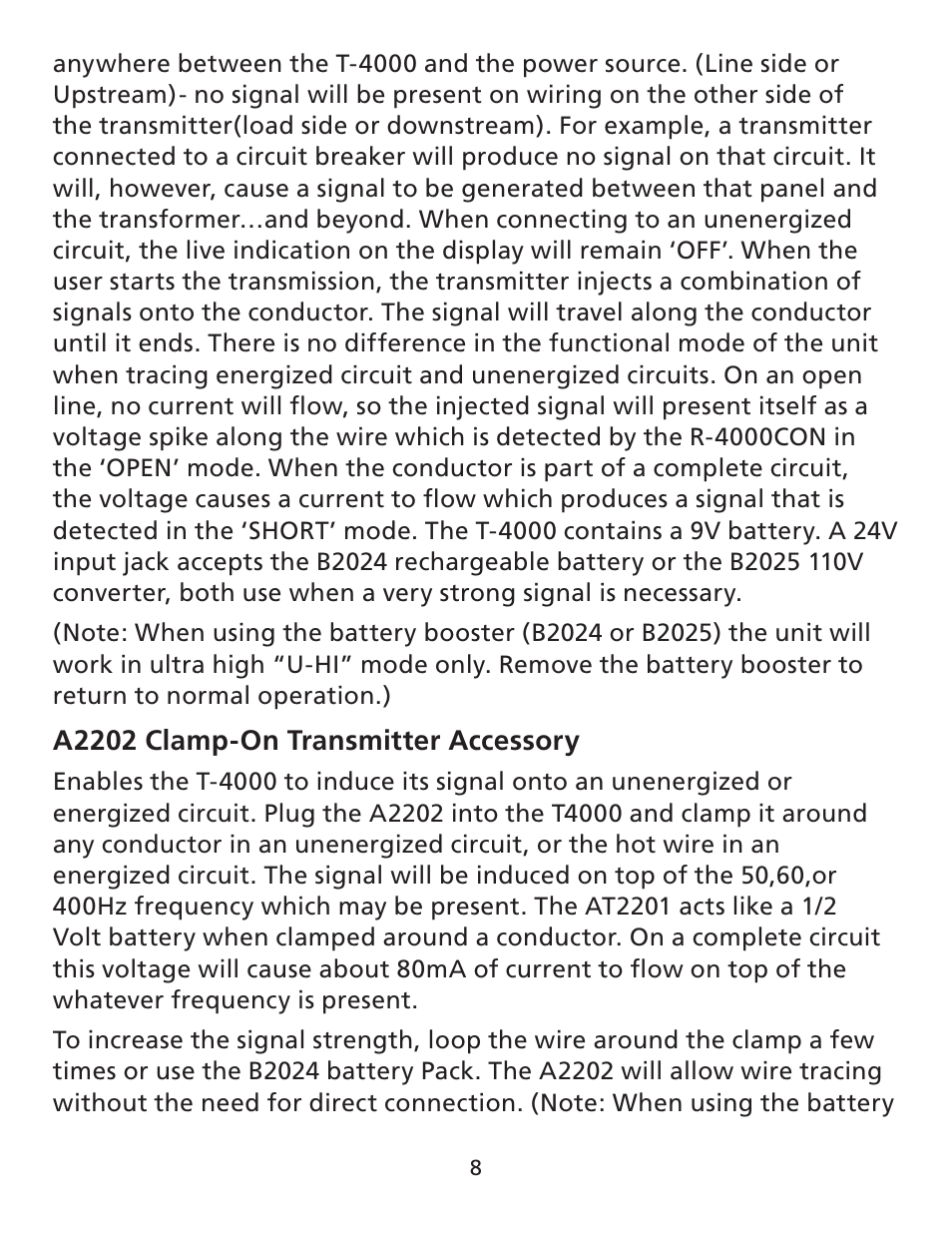 Amprobe AT-4000 Series Advanced-Wire-Tracer User Manual | Page 9 / 31