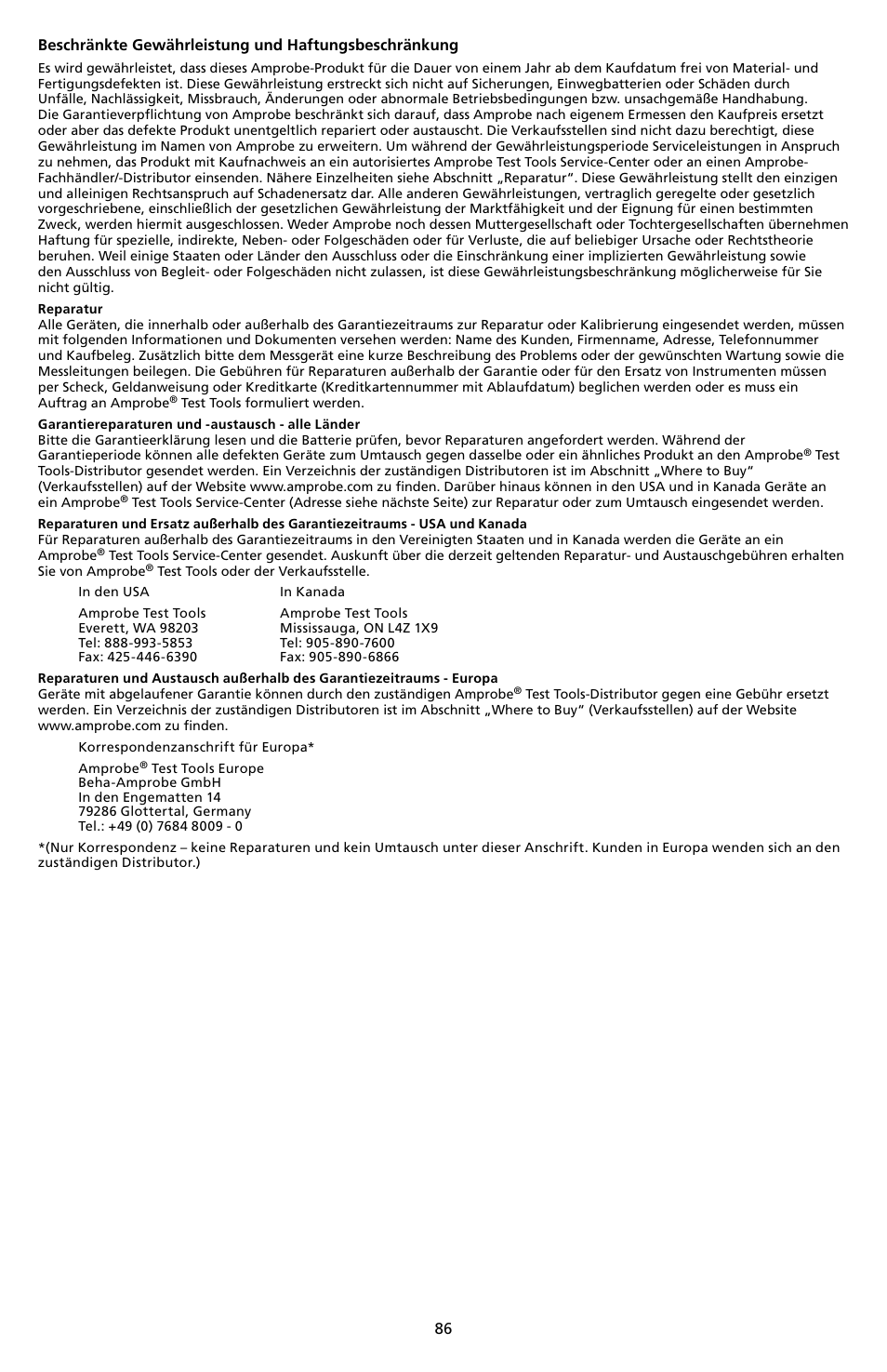 Amprobe AT-5000 Underground-Wire-Tracer User Manual | Page 88 / 256