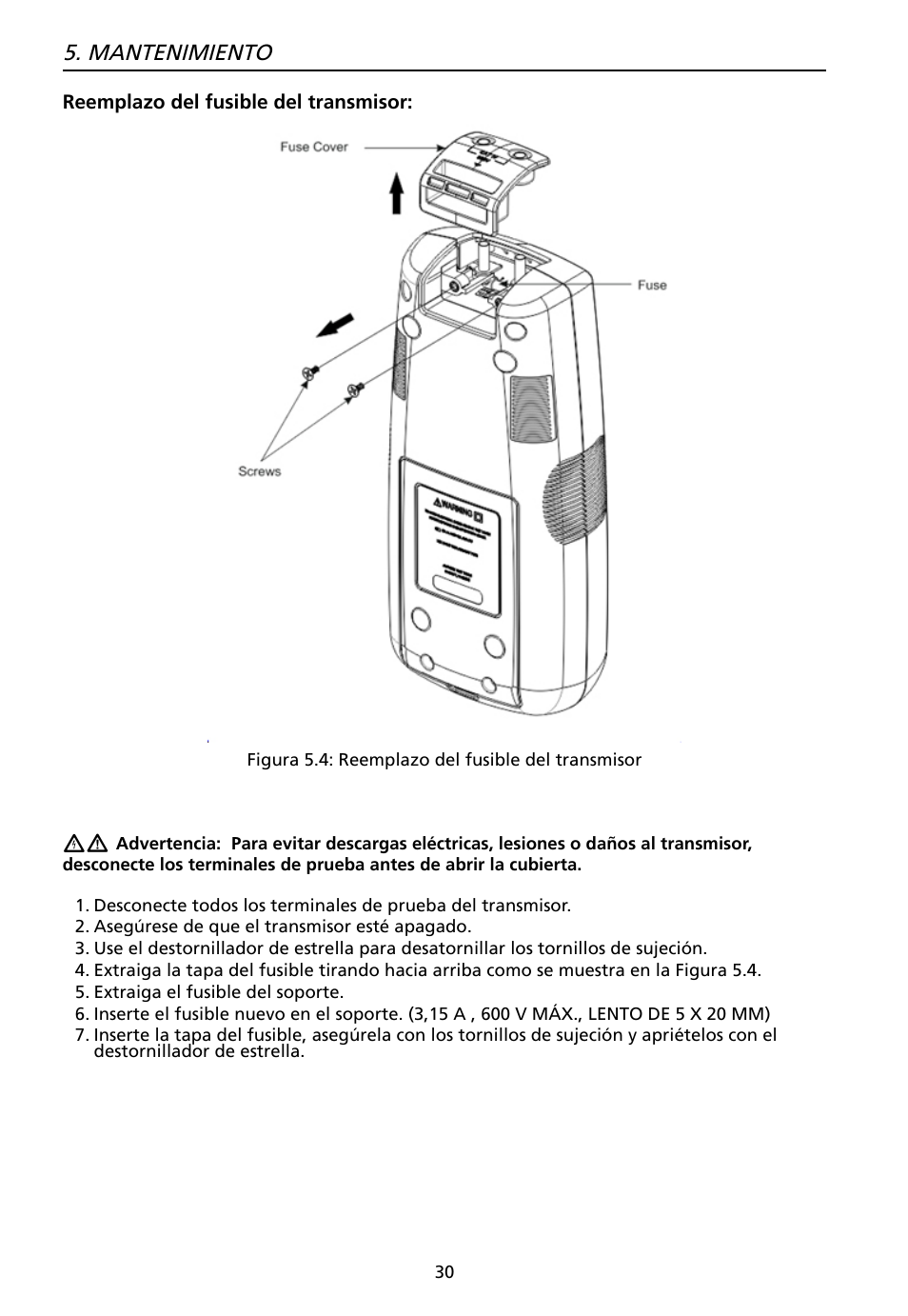 Mantenimiento | Amprobe AT-7000 User Manual | Page 106 / 110