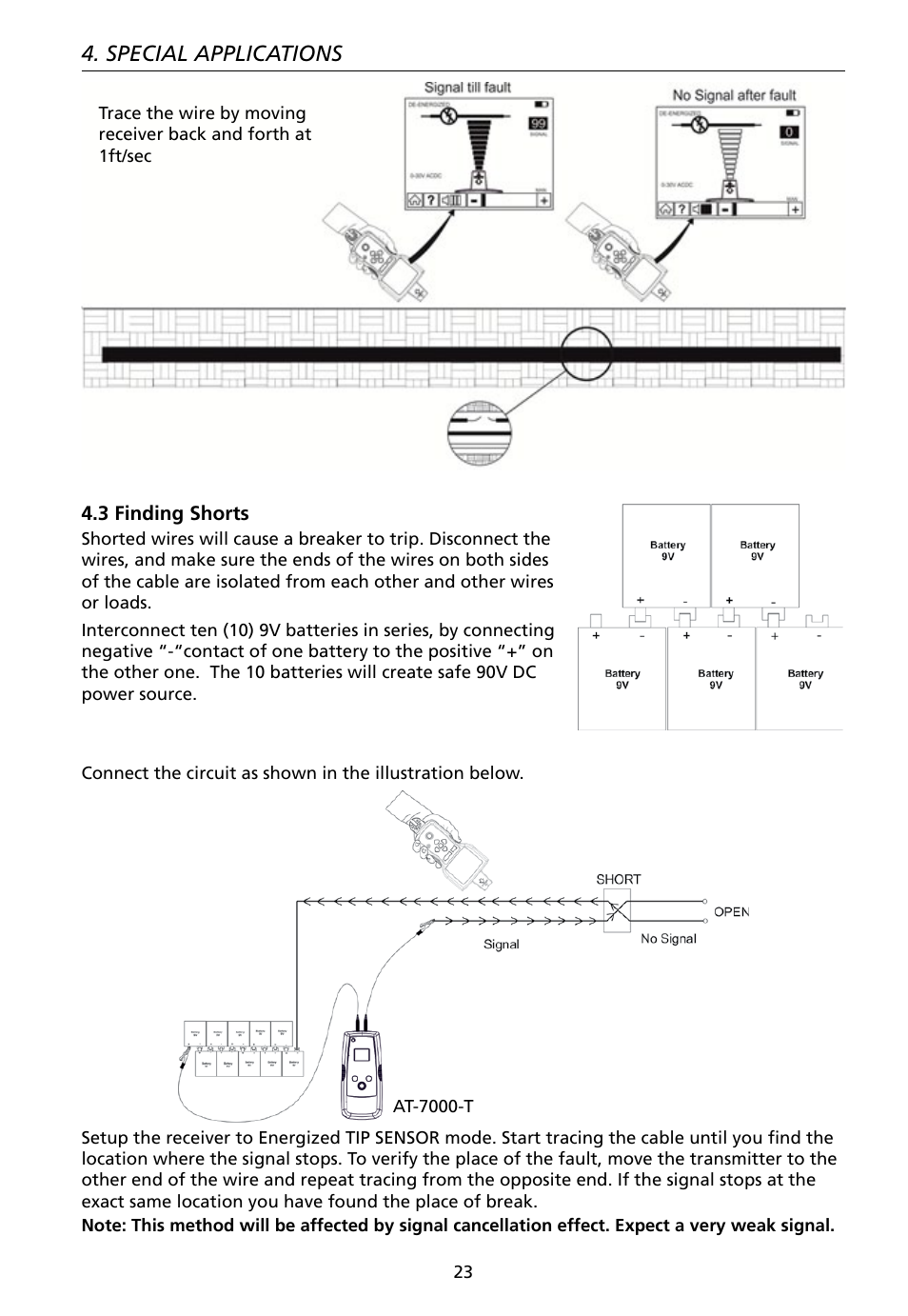 Special applications | Amprobe AT-7000 User Manual | Page 27 / 110