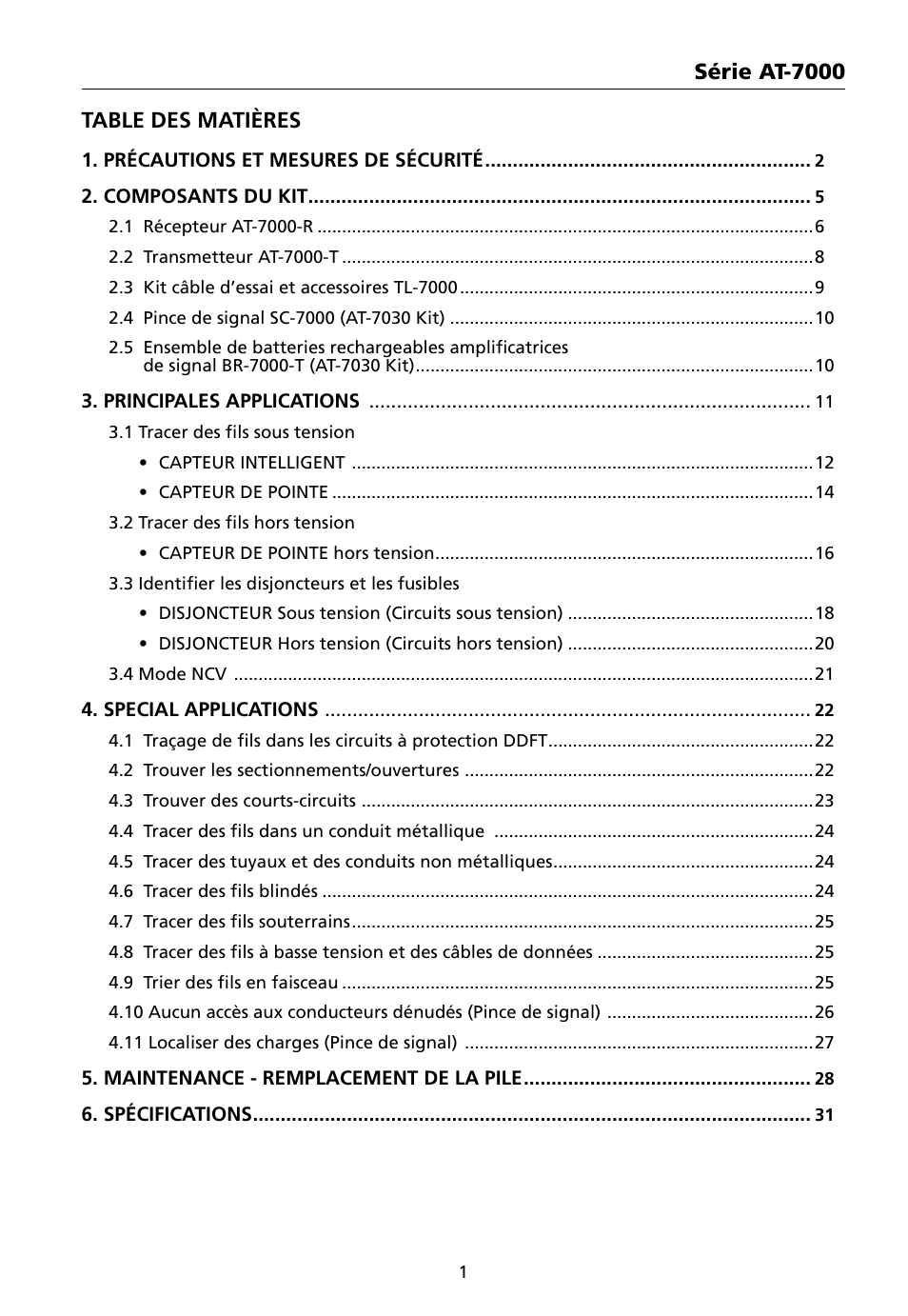 Amprobe AT-7000 User Manual | Page 41 / 110