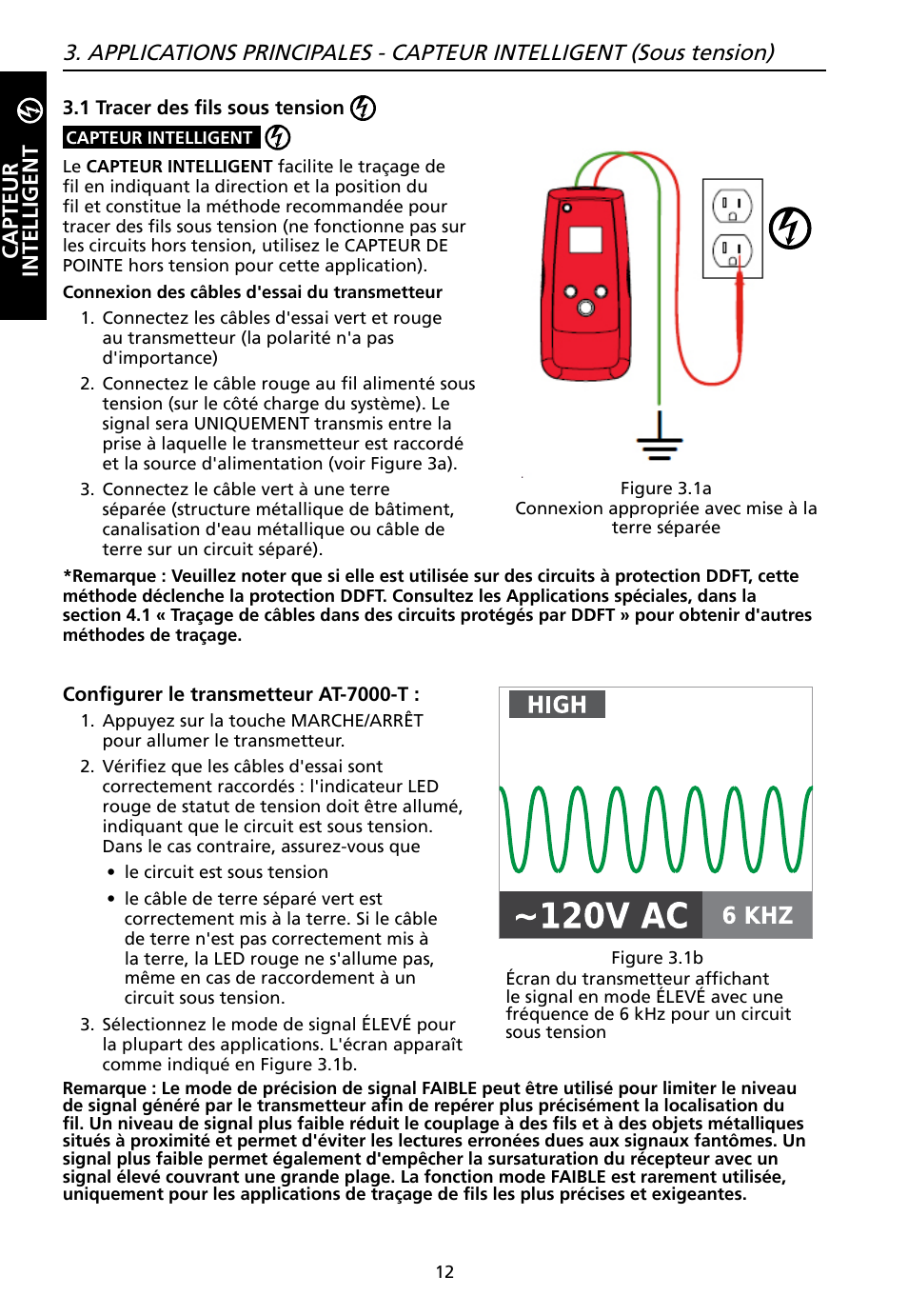 Capteur intelligent | Amprobe AT-7000 User Manual | Page 52 / 110