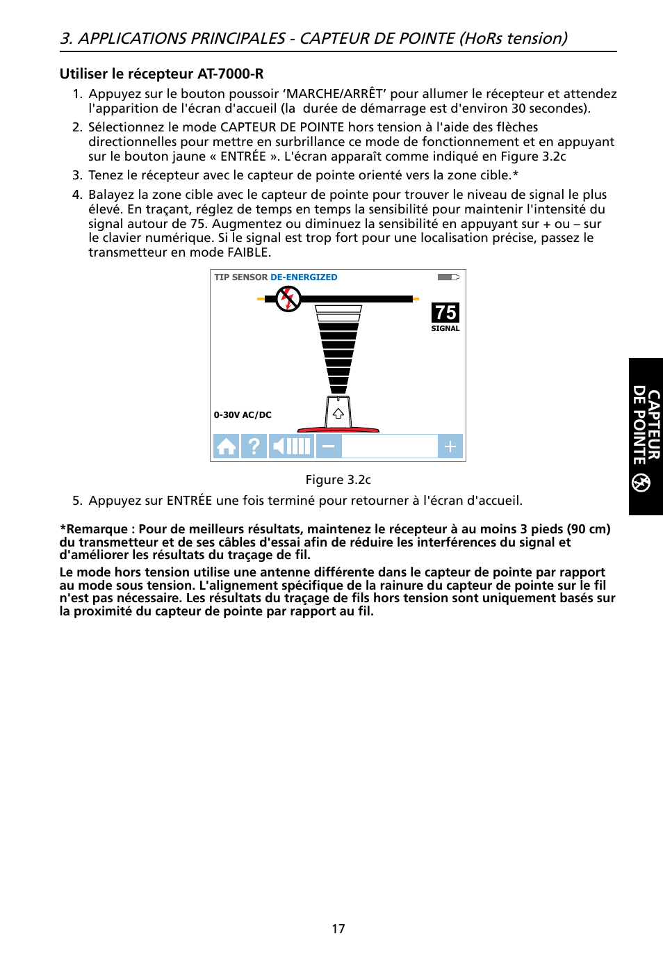 Capteur de pointe | Amprobe AT-7000 User Manual | Page 57 / 110