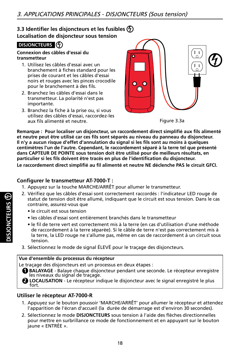 Disjoncteurs | Amprobe AT-7000 User Manual | Page 58 / 110