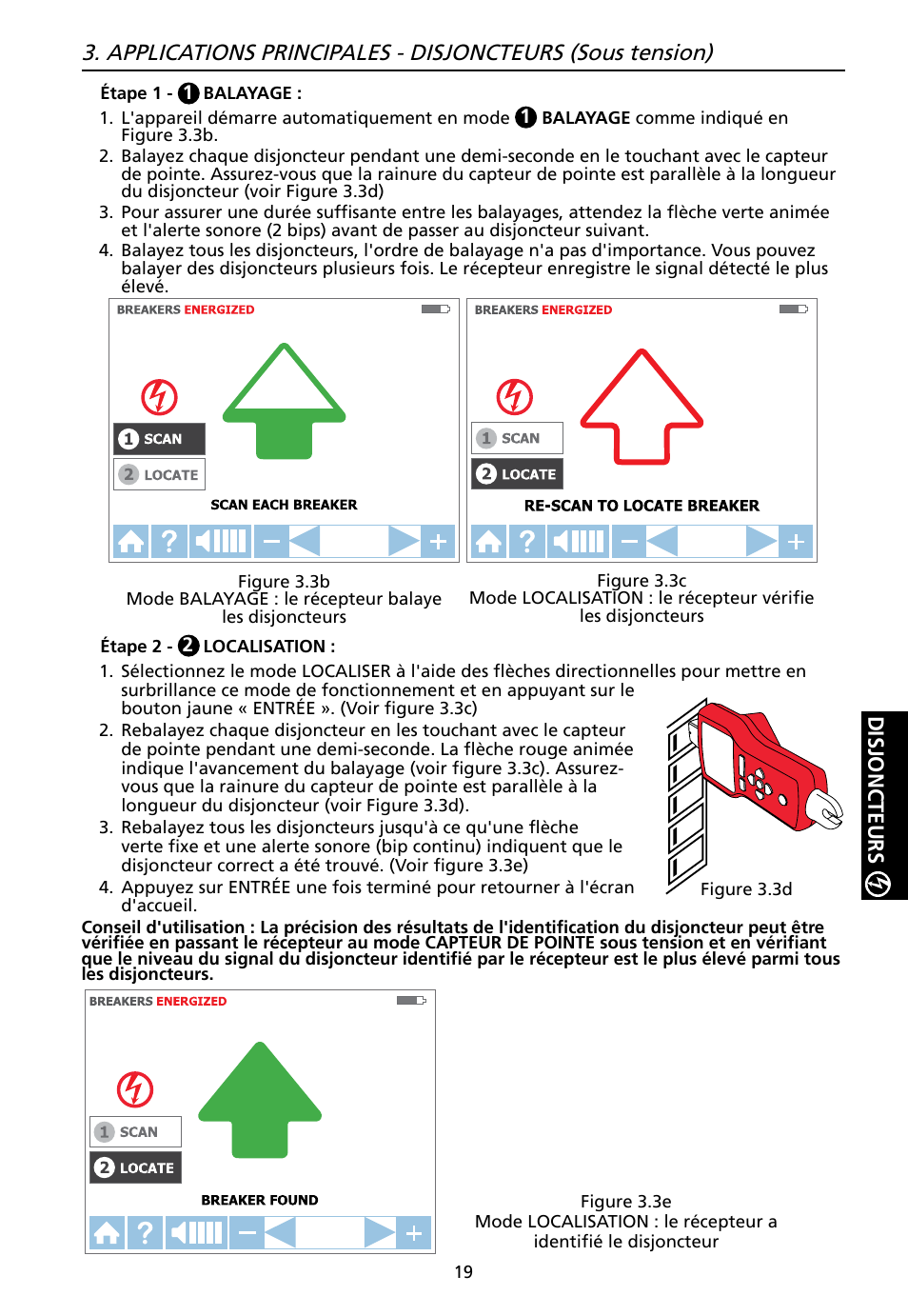 Disjoncteurs | Amprobe AT-7000 User Manual | Page 59 / 110