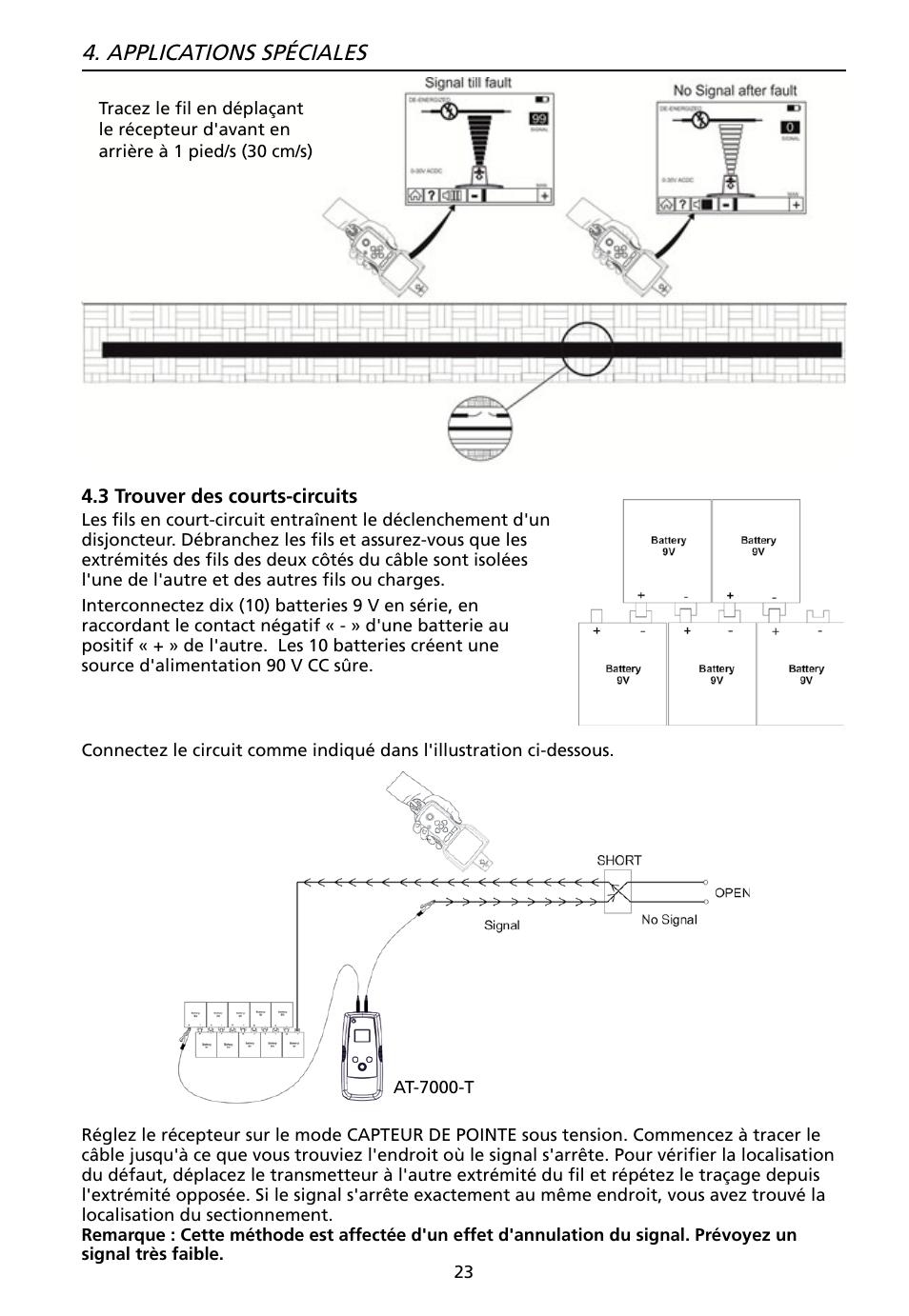 Applications spéciales | Amprobe AT-7000 User Manual | Page 63 / 110