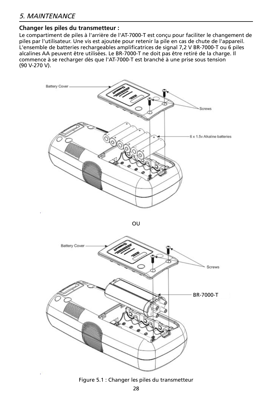 Maintenance | Amprobe AT-7000 User Manual | Page 68 / 110