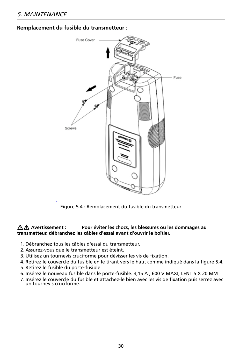 Maintenance | Amprobe AT-7000 User Manual | Page 70 / 110
