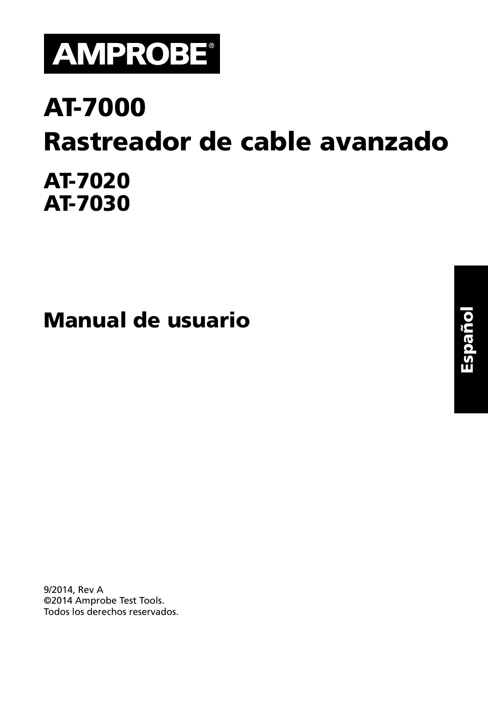 At-7000 rastreador de cable avanzado, Manual de usuario | Amprobe AT-7000 User Manual | Page 75 / 110