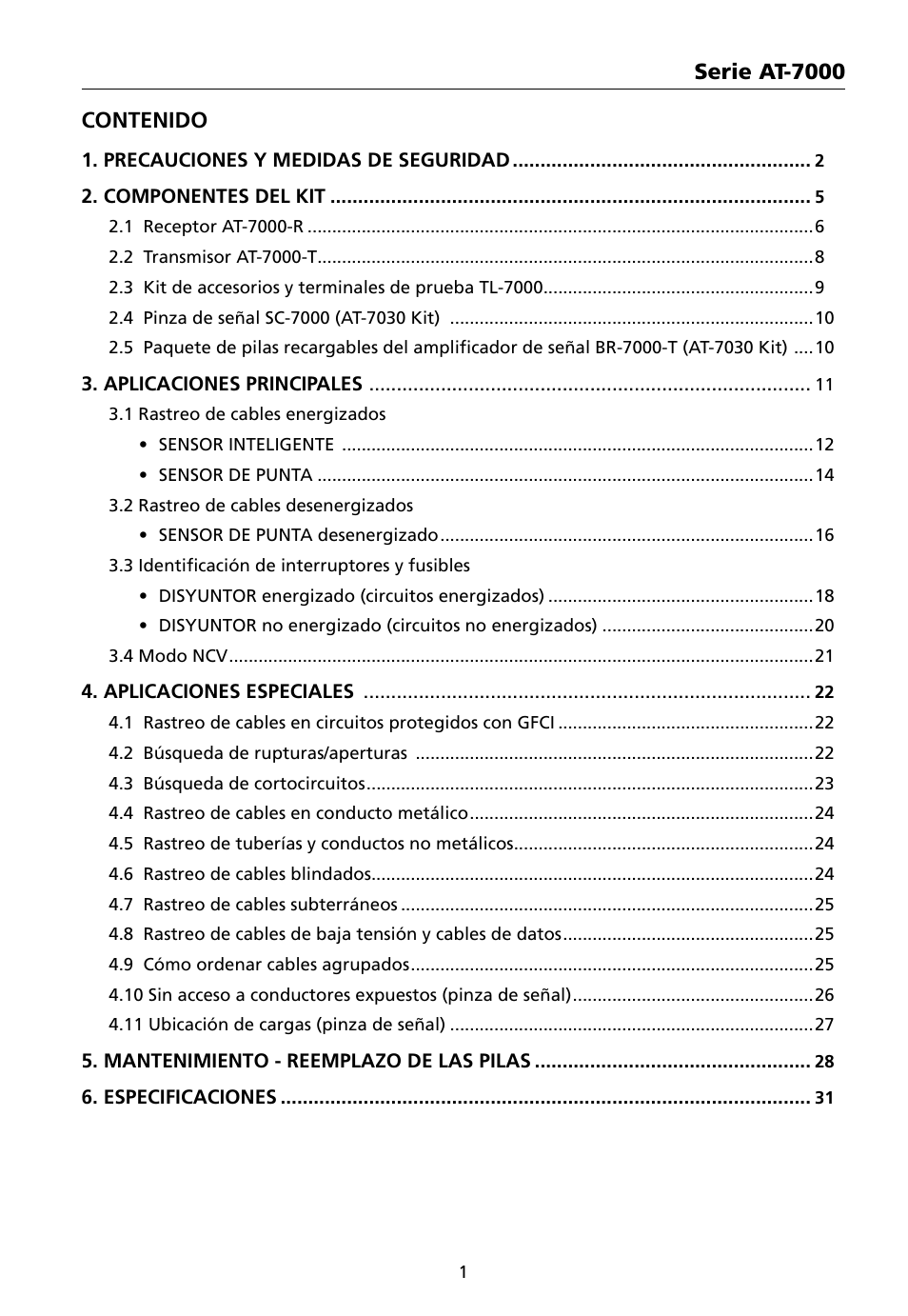 Amprobe AT-7000 User Manual | Page 77 / 110