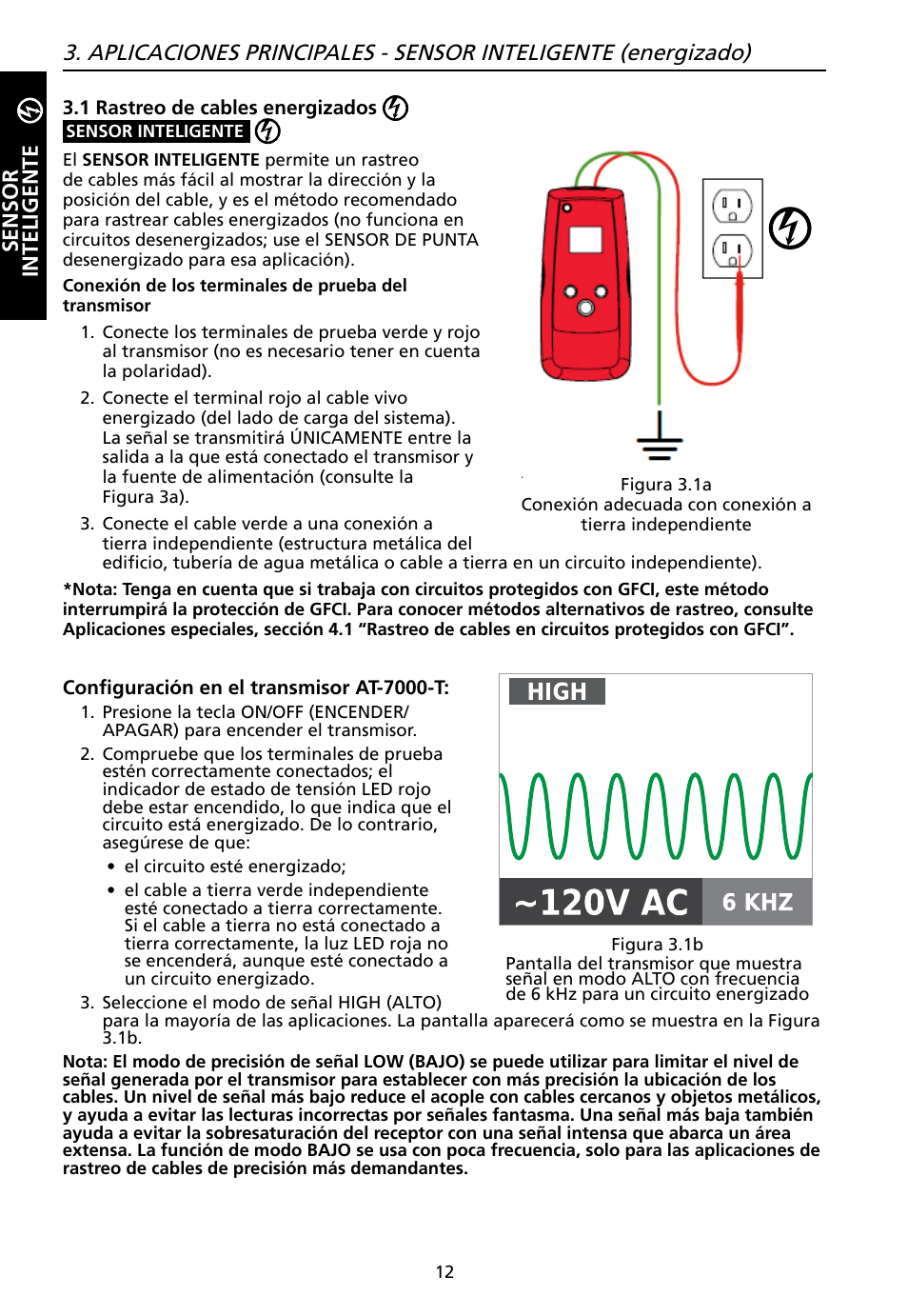 Sensor inteligente | Amprobe AT-7000 User Manual | Page 88 / 110