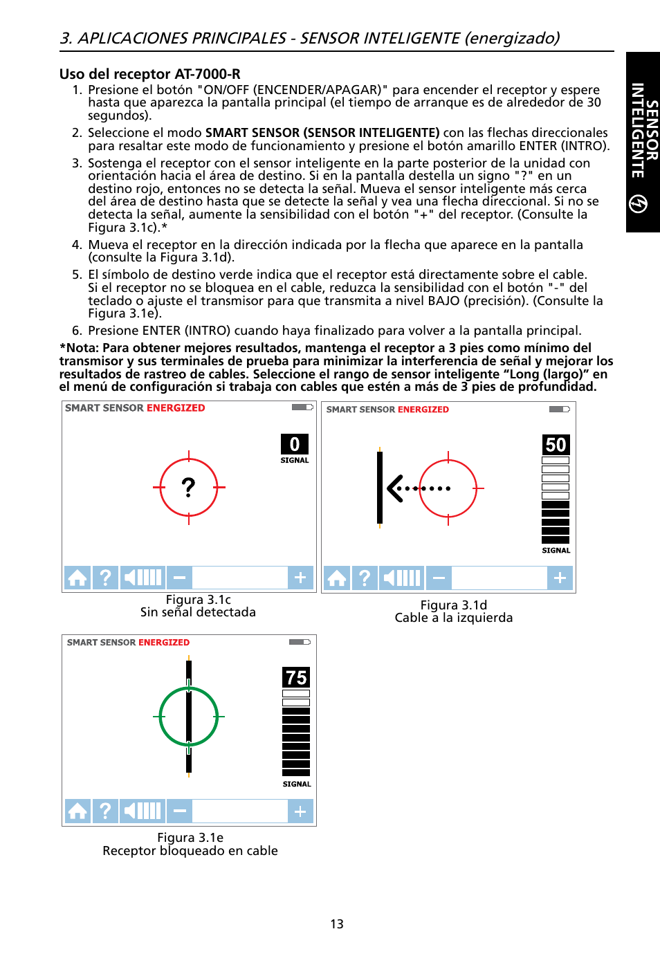 Sensor inteligente | Amprobe AT-7000 User Manual | Page 89 / 110