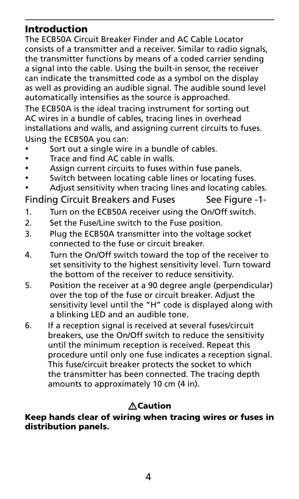Amprobe ECB50A User Manual | Page 12 / 69