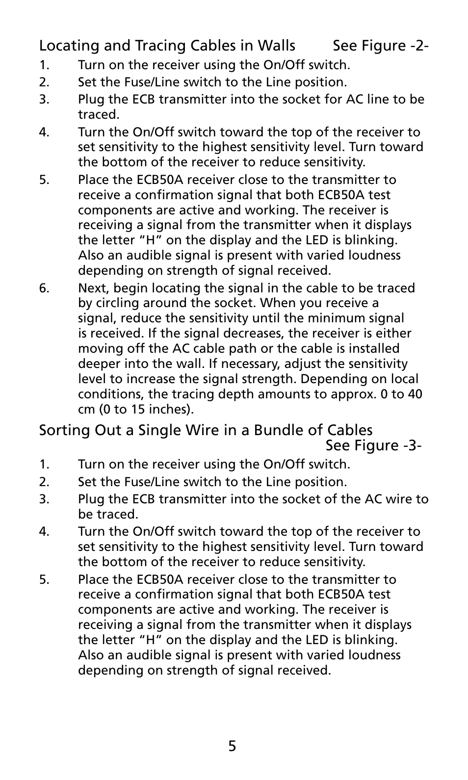 Amprobe ECB50A User Manual | Page 13 / 69