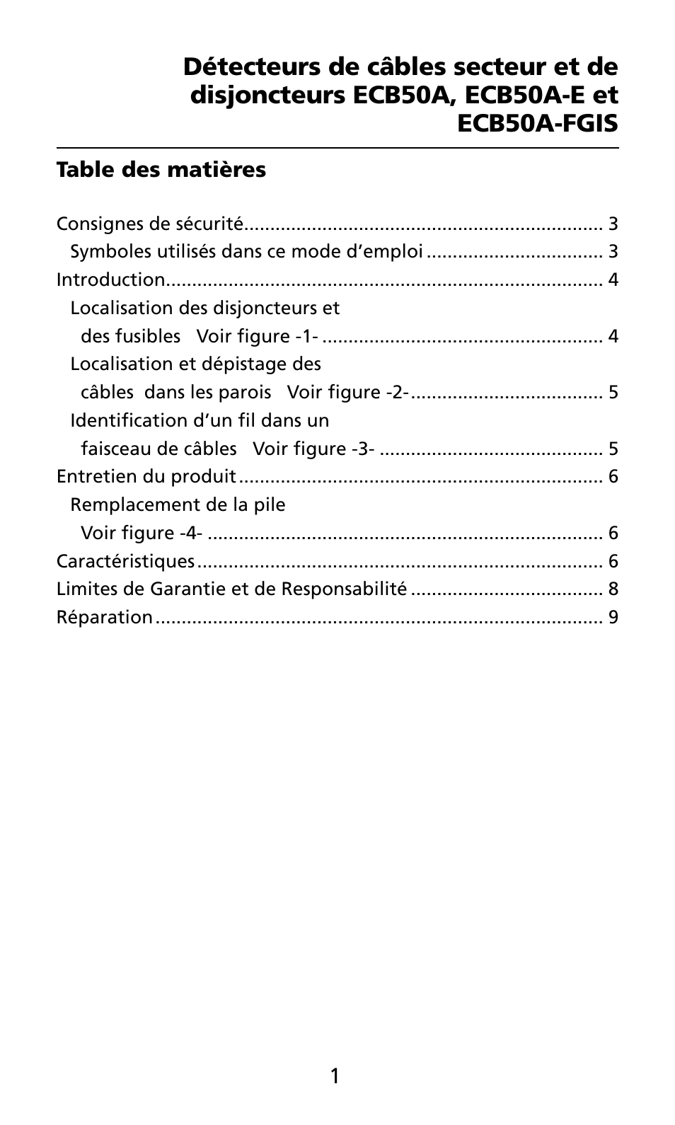 Amprobe ECB50A User Manual | Page 23 / 69