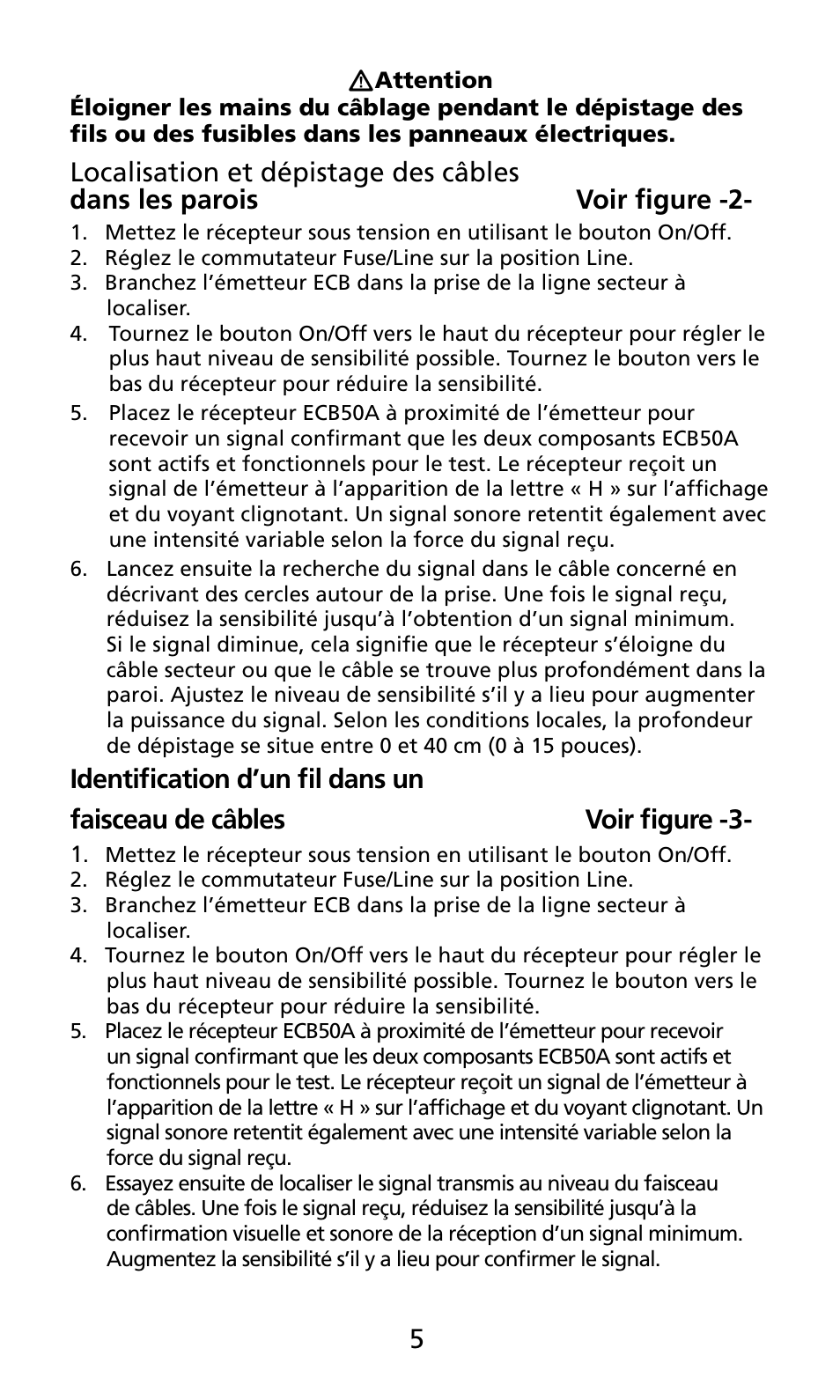 Amprobe ECB50A User Manual | Page 27 / 69