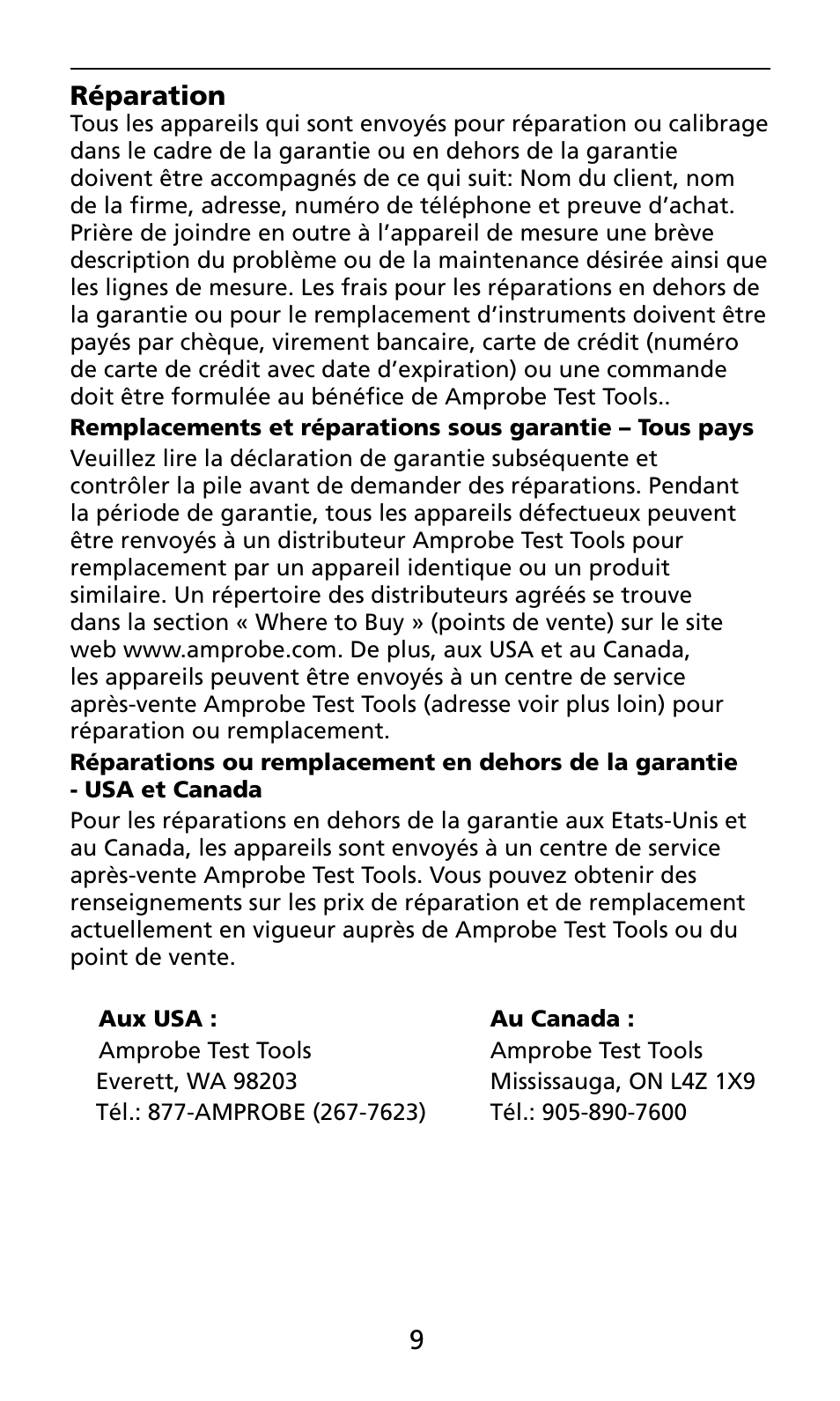 Amprobe ECB50A User Manual | Page 31 / 69