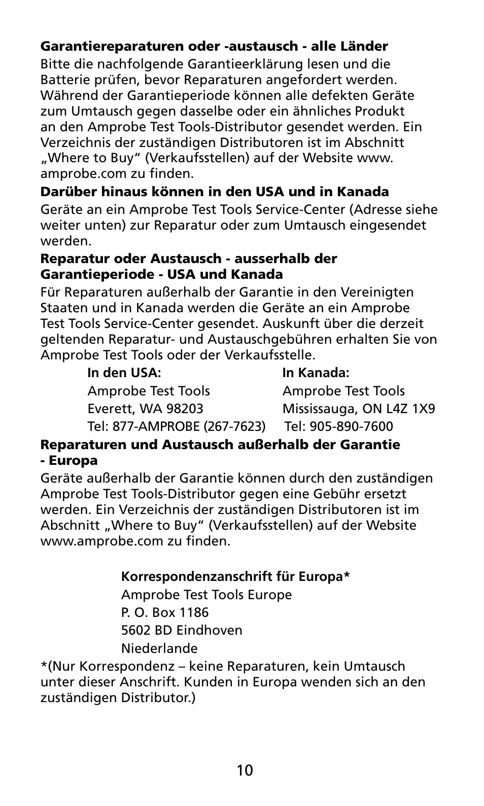 Amprobe ECB50A User Manual | Page 44 / 69