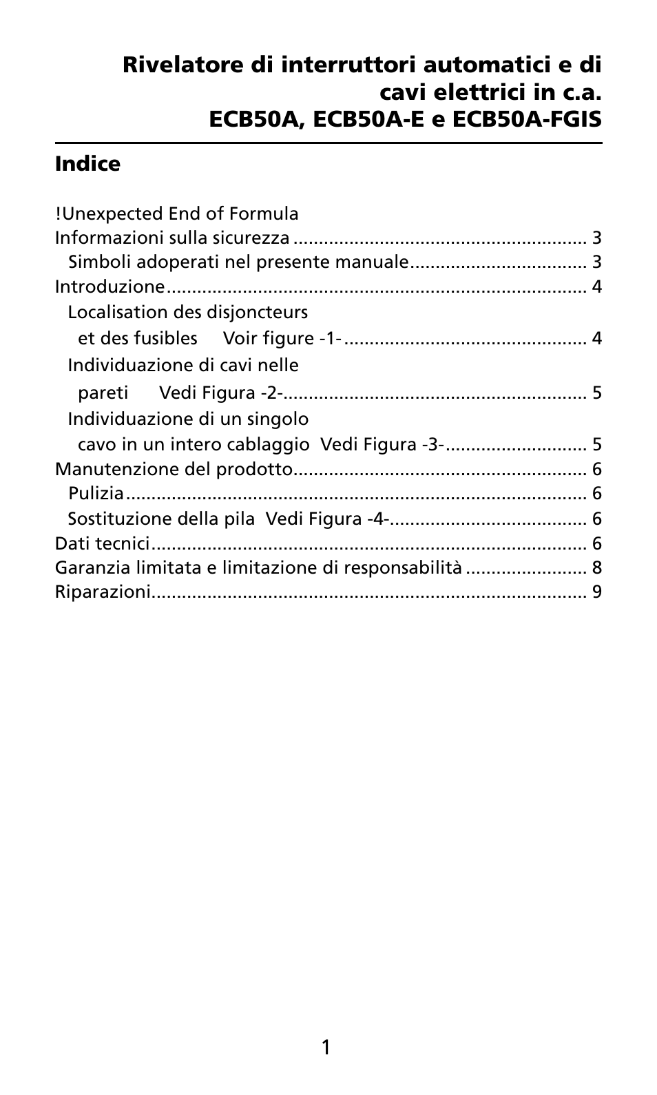 Amprobe ECB50A User Manual | Page 47 / 69