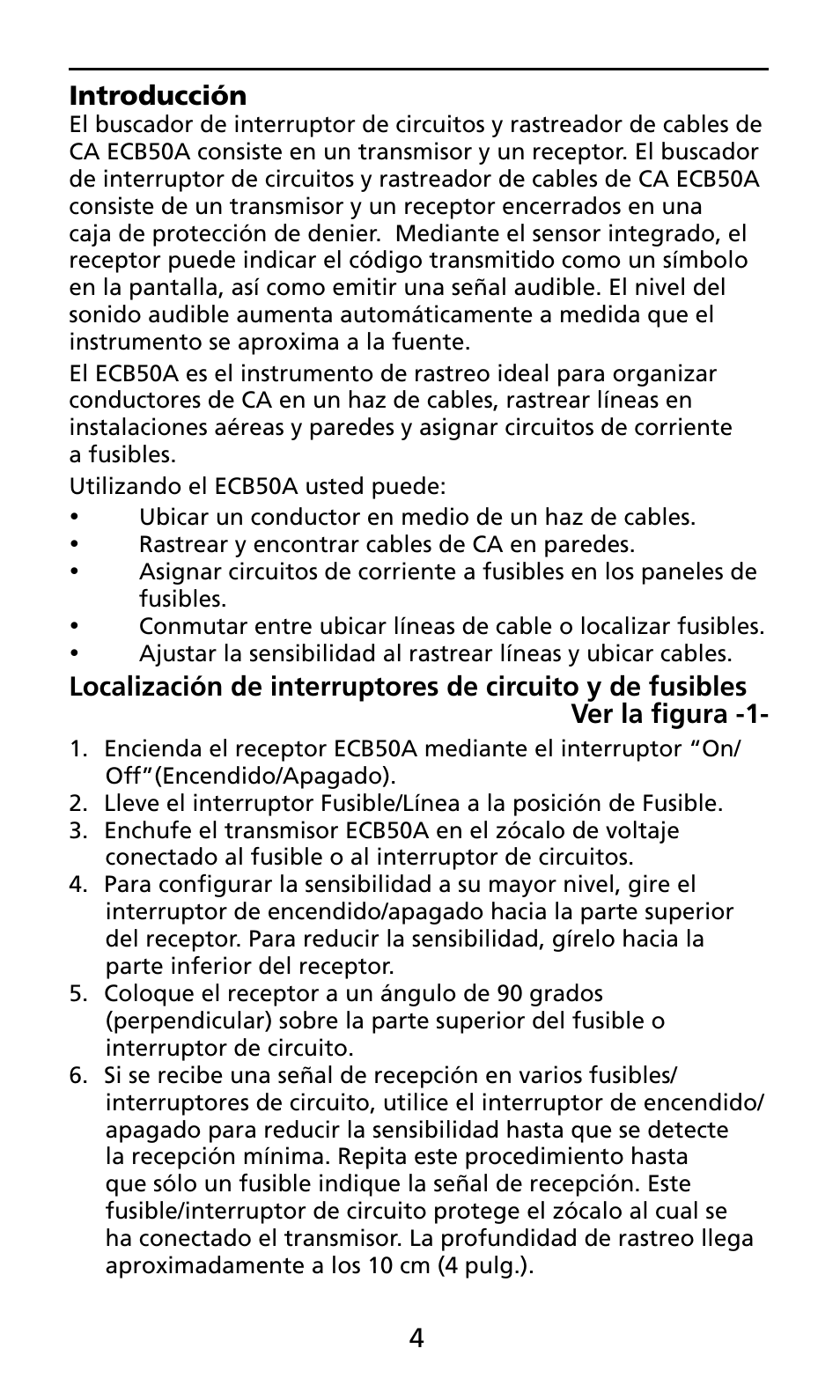 Amprobe ECB50A User Manual | Page 62 / 69