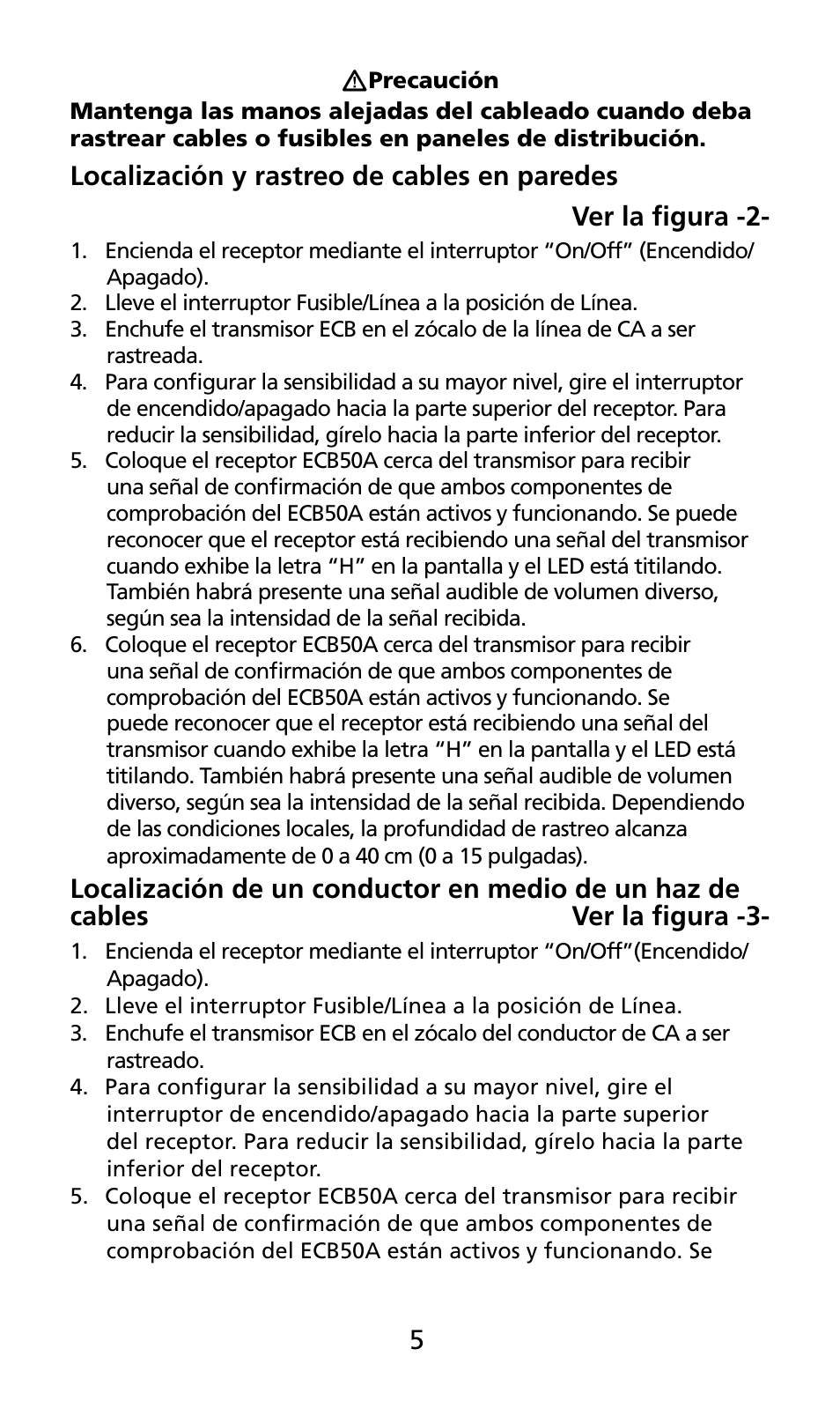 Amprobe ECB50A User Manual | Page 63 / 69