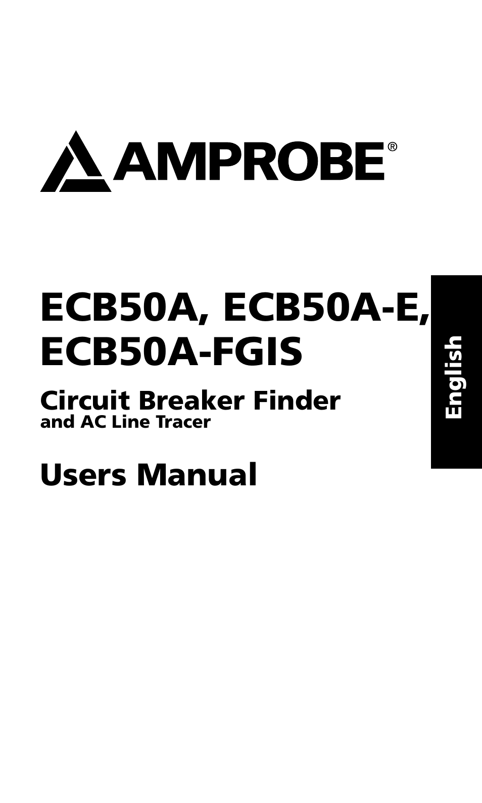 Users manual | Amprobe ECB50A User Manual | Page 7 / 69