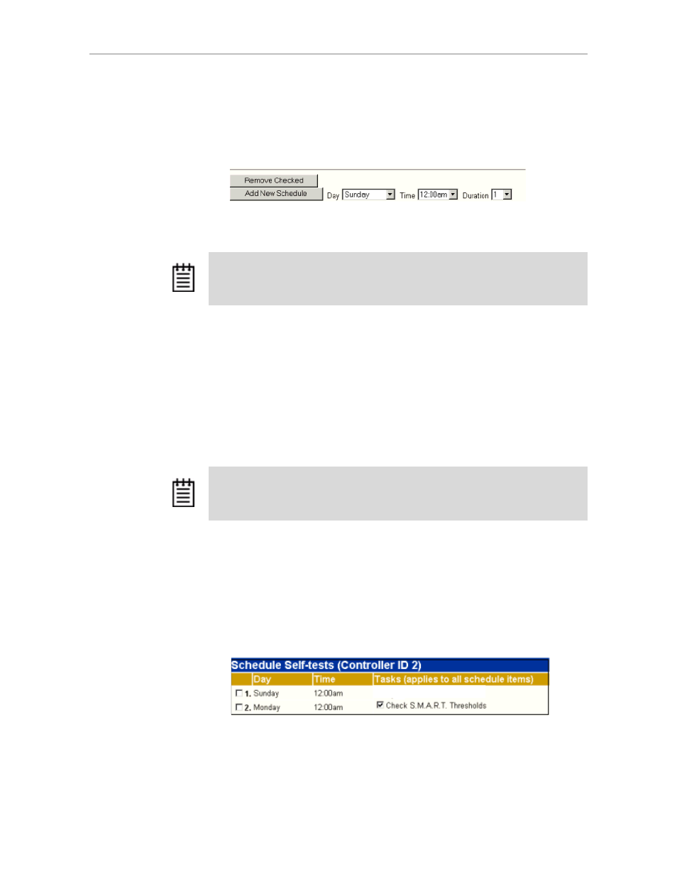Selecting self-tests to be performed | Avago Technologies 3ware SAS 9750-16i4e User Manual | Page 180 / 380
