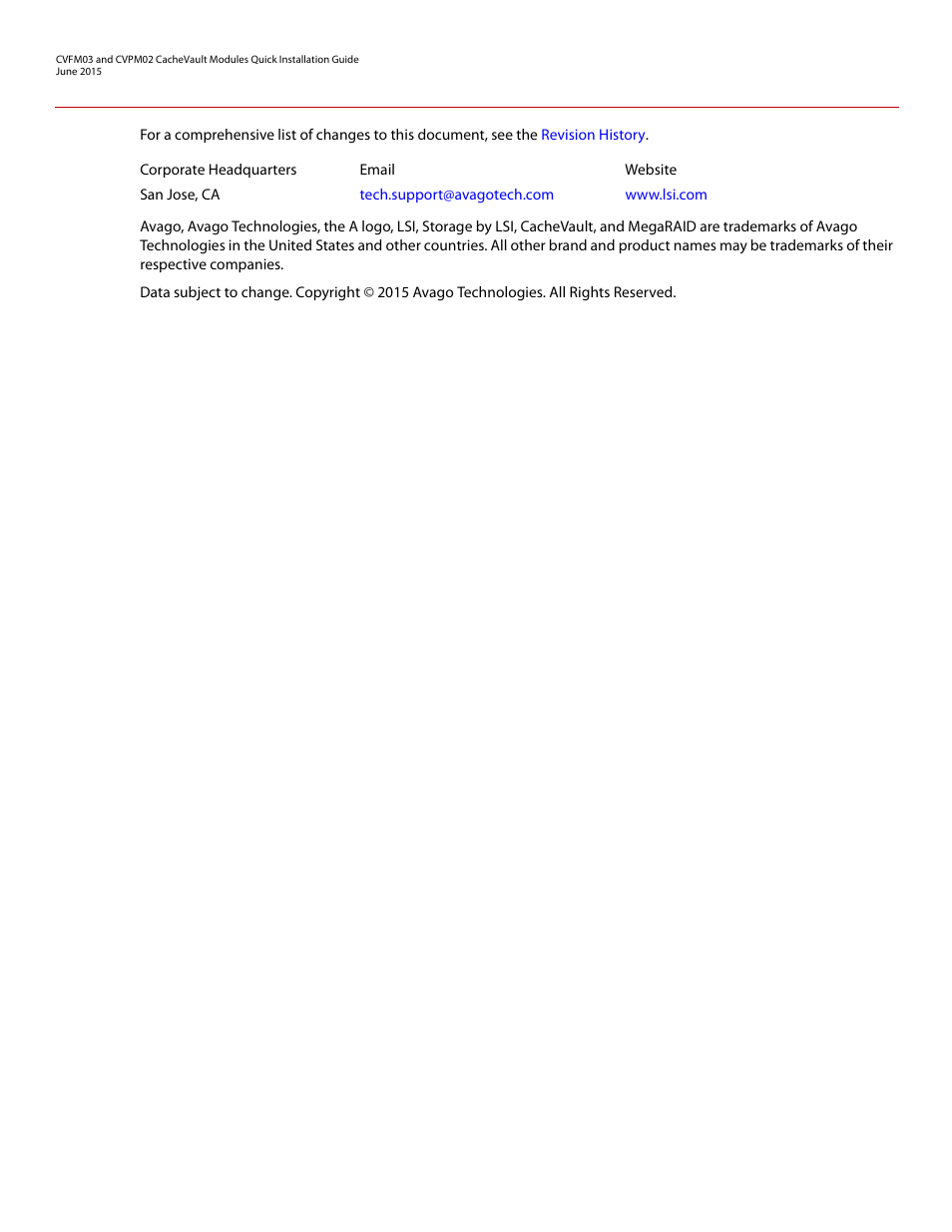 Avago Technologies Cache Protection for RAID Controller Cards User Manual | Page 2 / 13