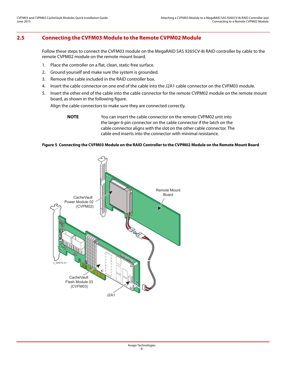 Avago Technologies Cache Protection for RAID Controller Cards User Manual | Page 9 / 13