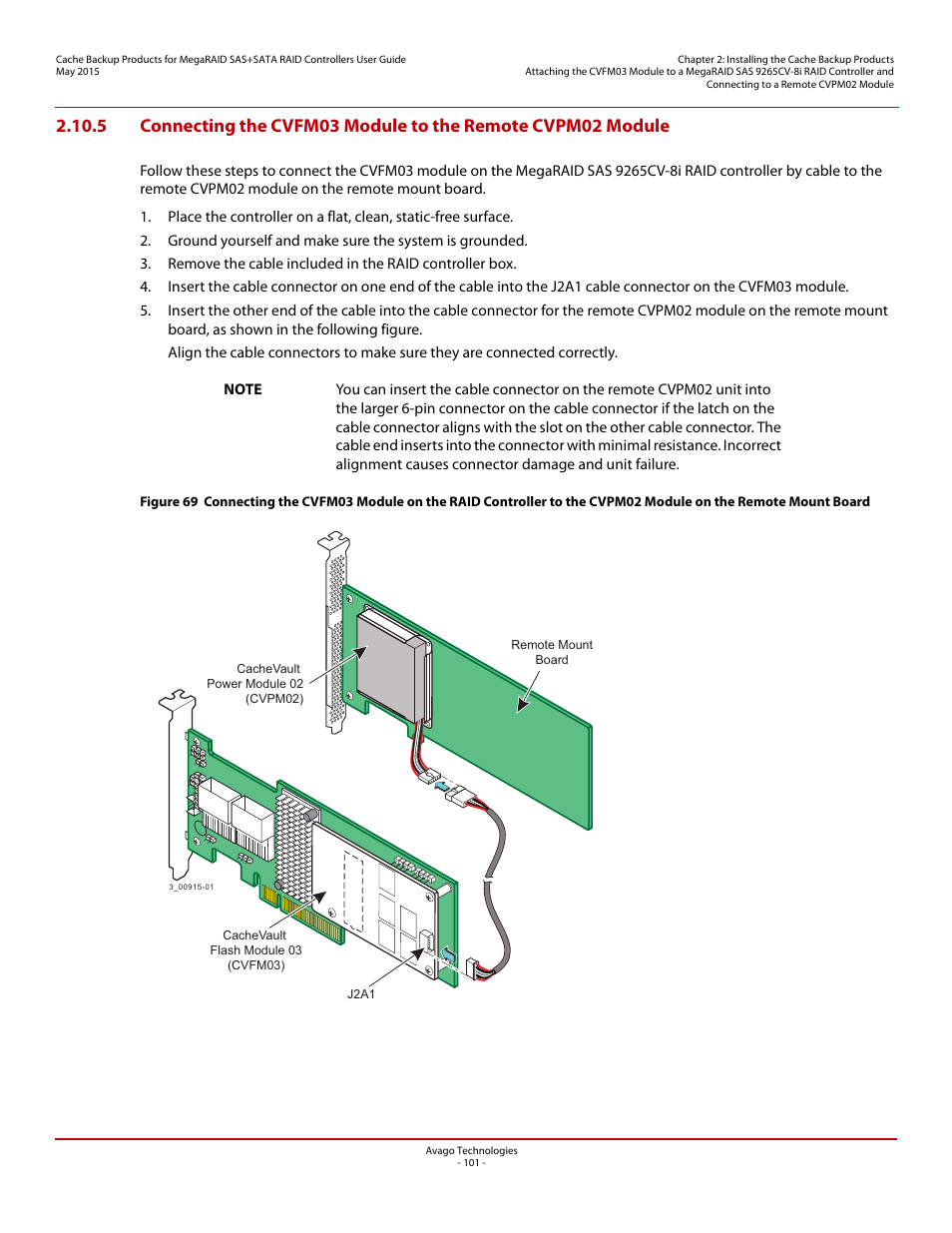 Avago Technologies Cache Protection for RAID Controller Cards User Manual | Page 101 / 139