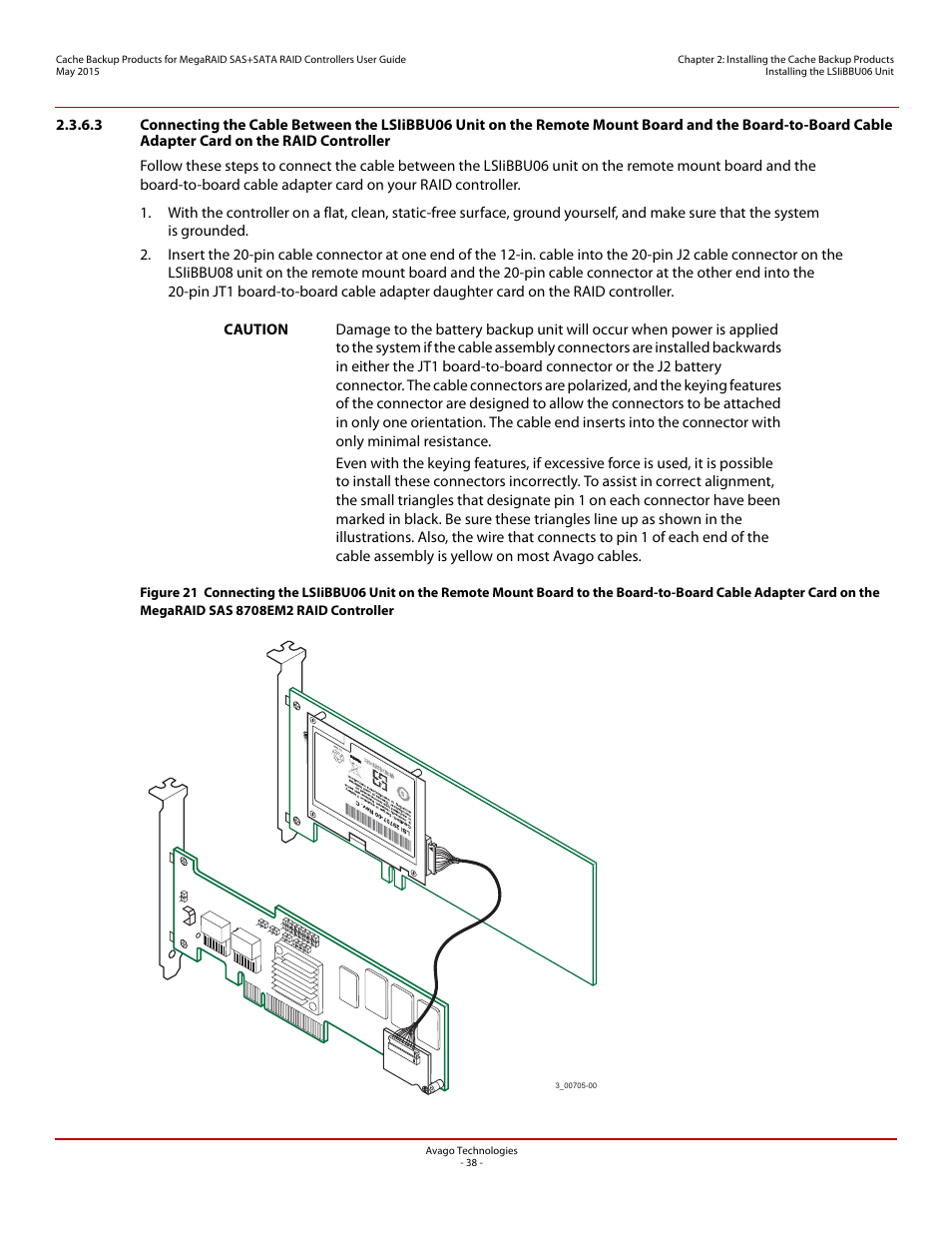 Avago Technologies Cache Protection for RAID Controller Cards User Manual | Page 38 / 139