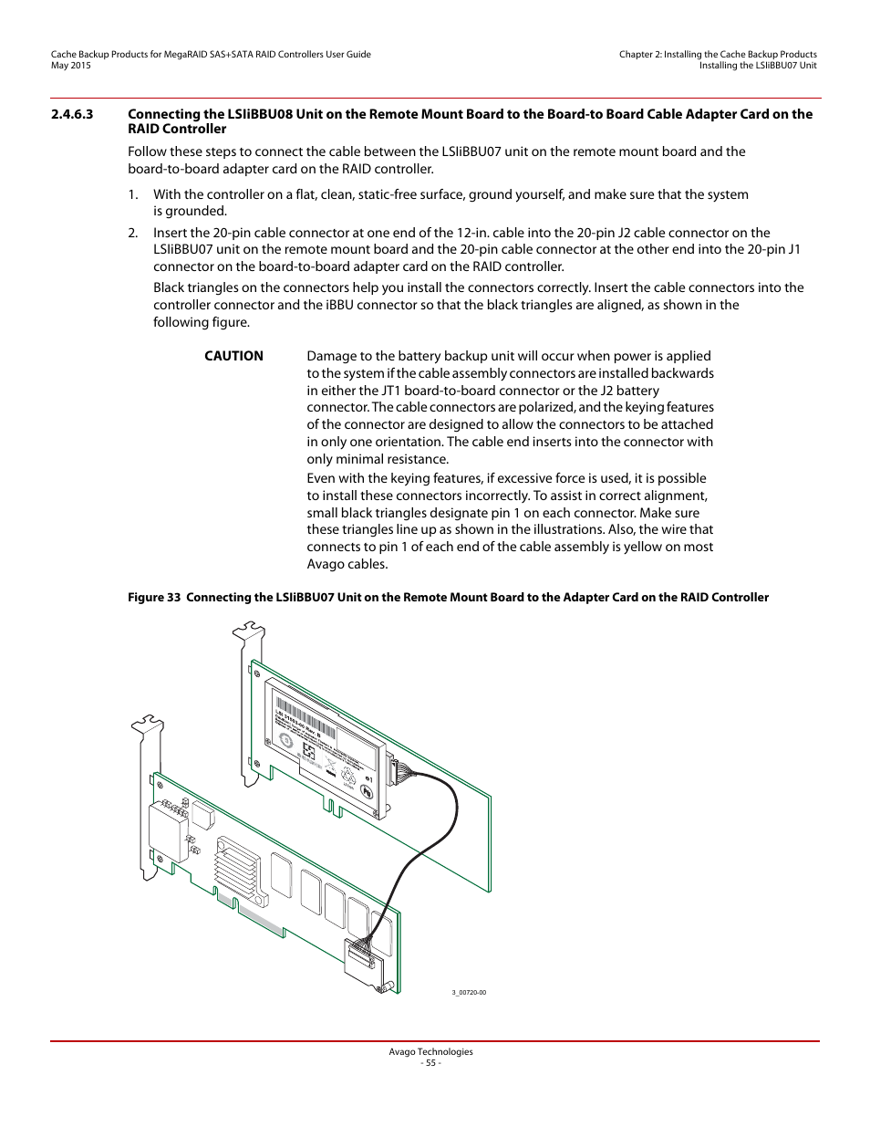 Avago Technologies Cache Protection for RAID Controller Cards User Manual | Page 55 / 139