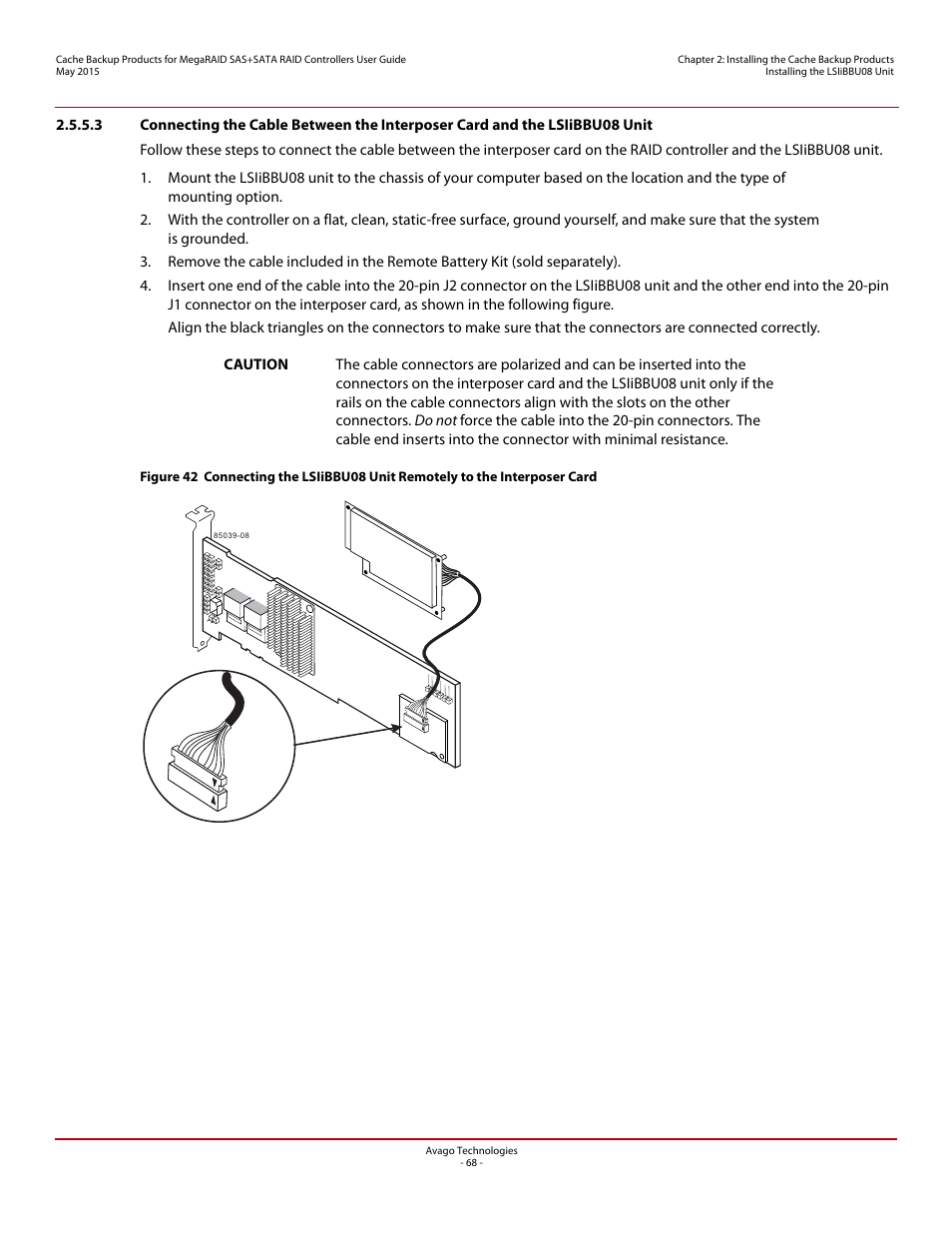 Unit | Avago Technologies Cache Protection for RAID Controller Cards User Manual | Page 68 / 139