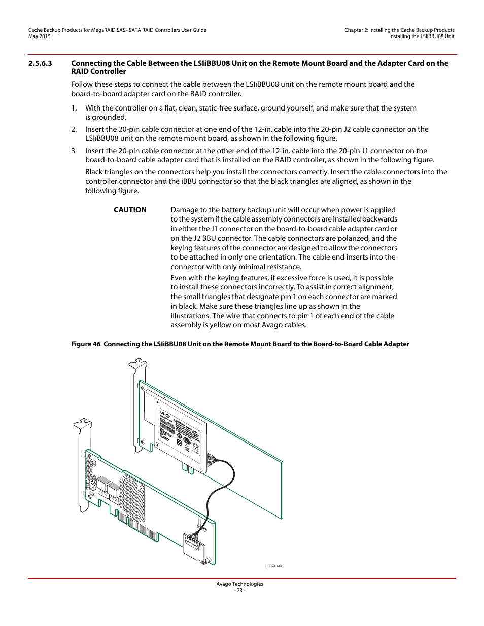 Avago Technologies Cache Protection for RAID Controller Cards User Manual | Page 73 / 139