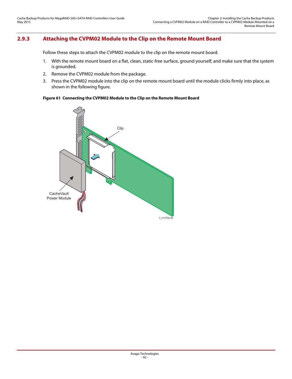 Avago Technologies Cache Protection for RAID Controller Cards User Manual | Page 92 / 139