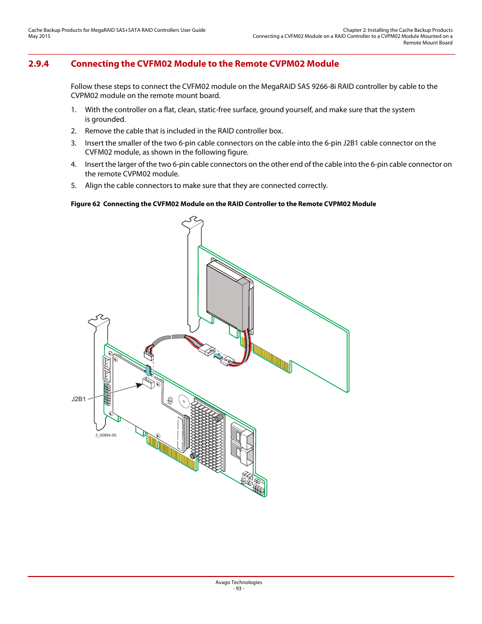 Avago Technologies Cache Protection for RAID Controller Cards User Manual | Page 93 / 139