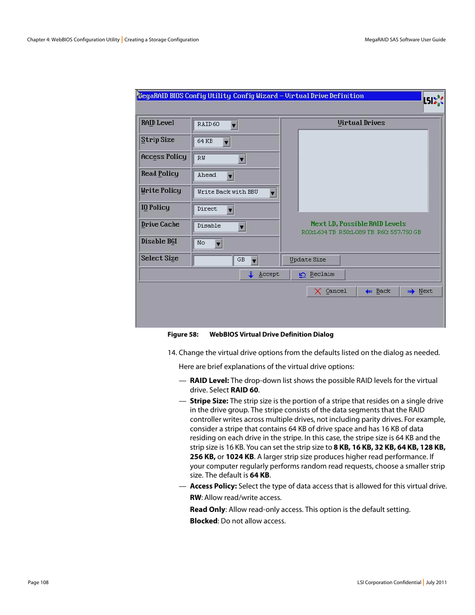 Avago Technologies MegaRAID Fast Path Software User Manual | Page 108 / 502