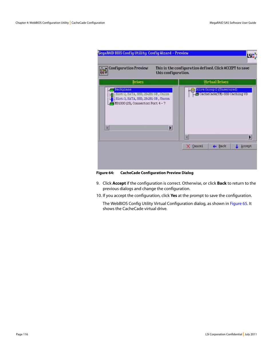 Avago Technologies MegaRAID Fast Path Software User Manual | Page 116 / 502