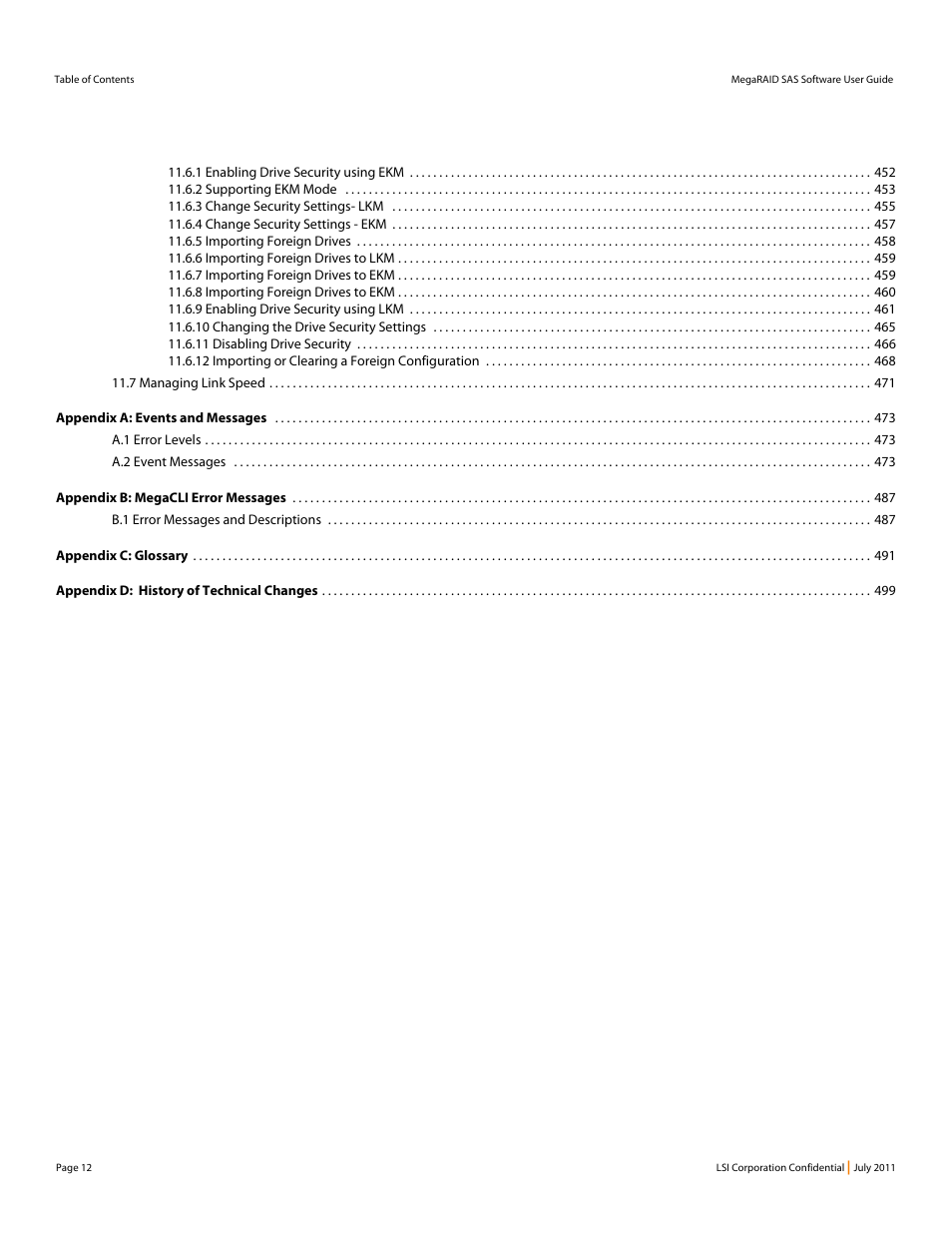 Avago Technologies MegaRAID Fast Path Software User Manual | Page 12 / 502