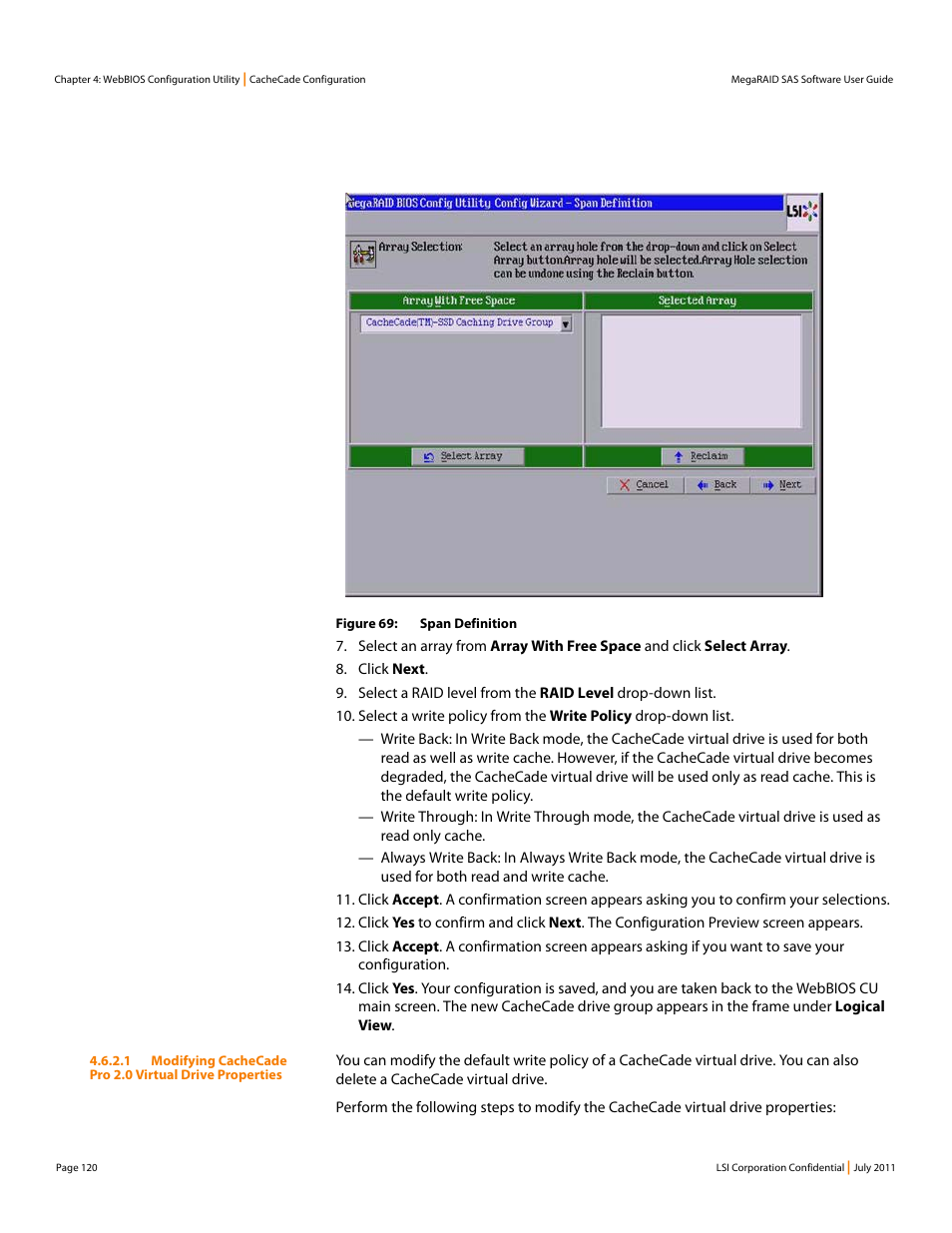 Avago Technologies MegaRAID Fast Path Software User Manual | Page 120 / 502