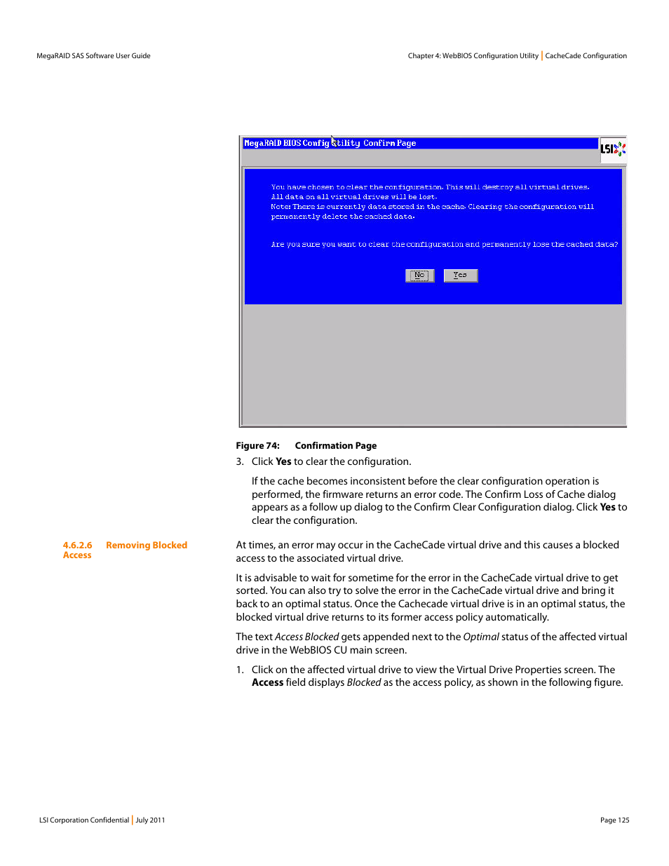 Avago Technologies MegaRAID Fast Path Software User Manual | Page 125 / 502